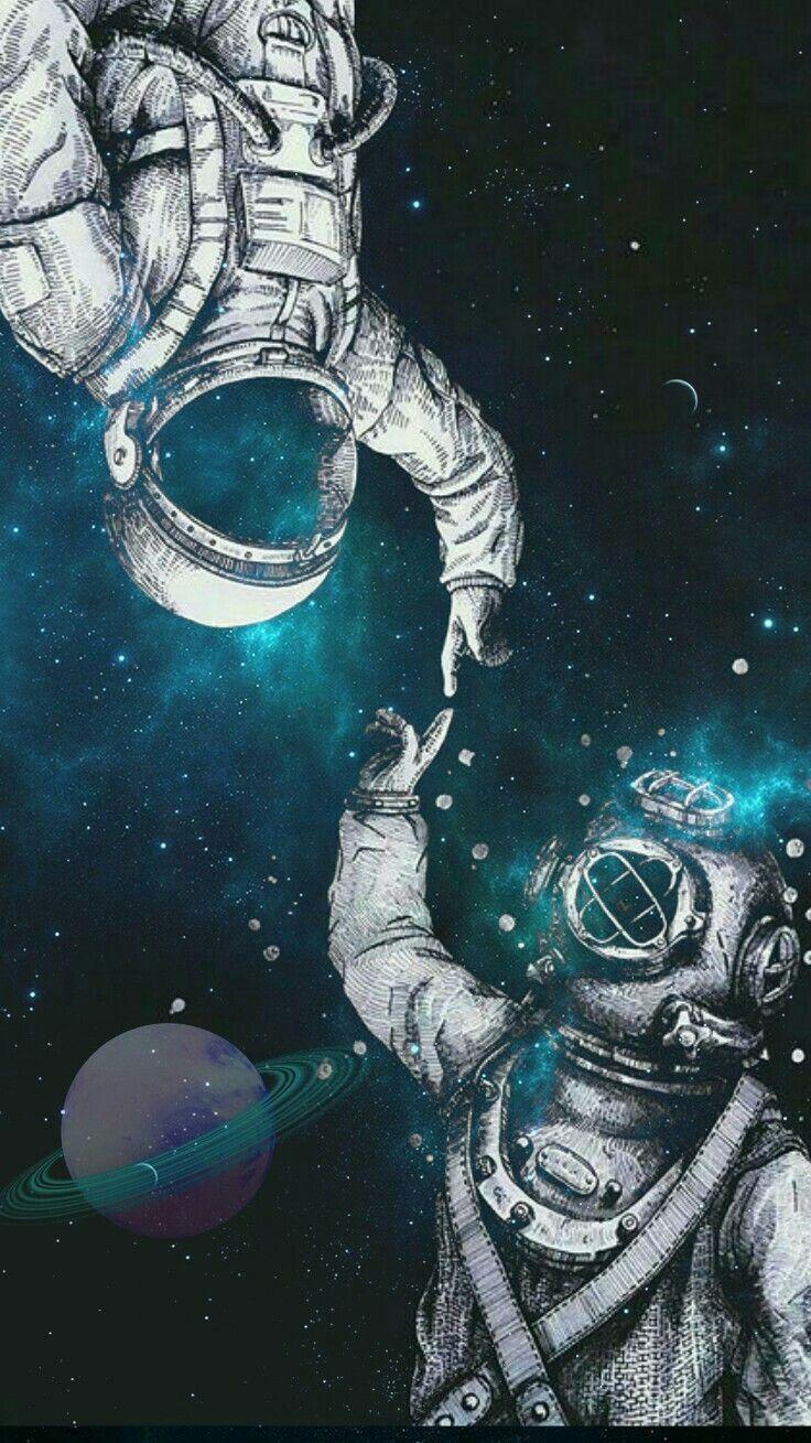 Lovely astronaut Wallpaper High Quality Resolution