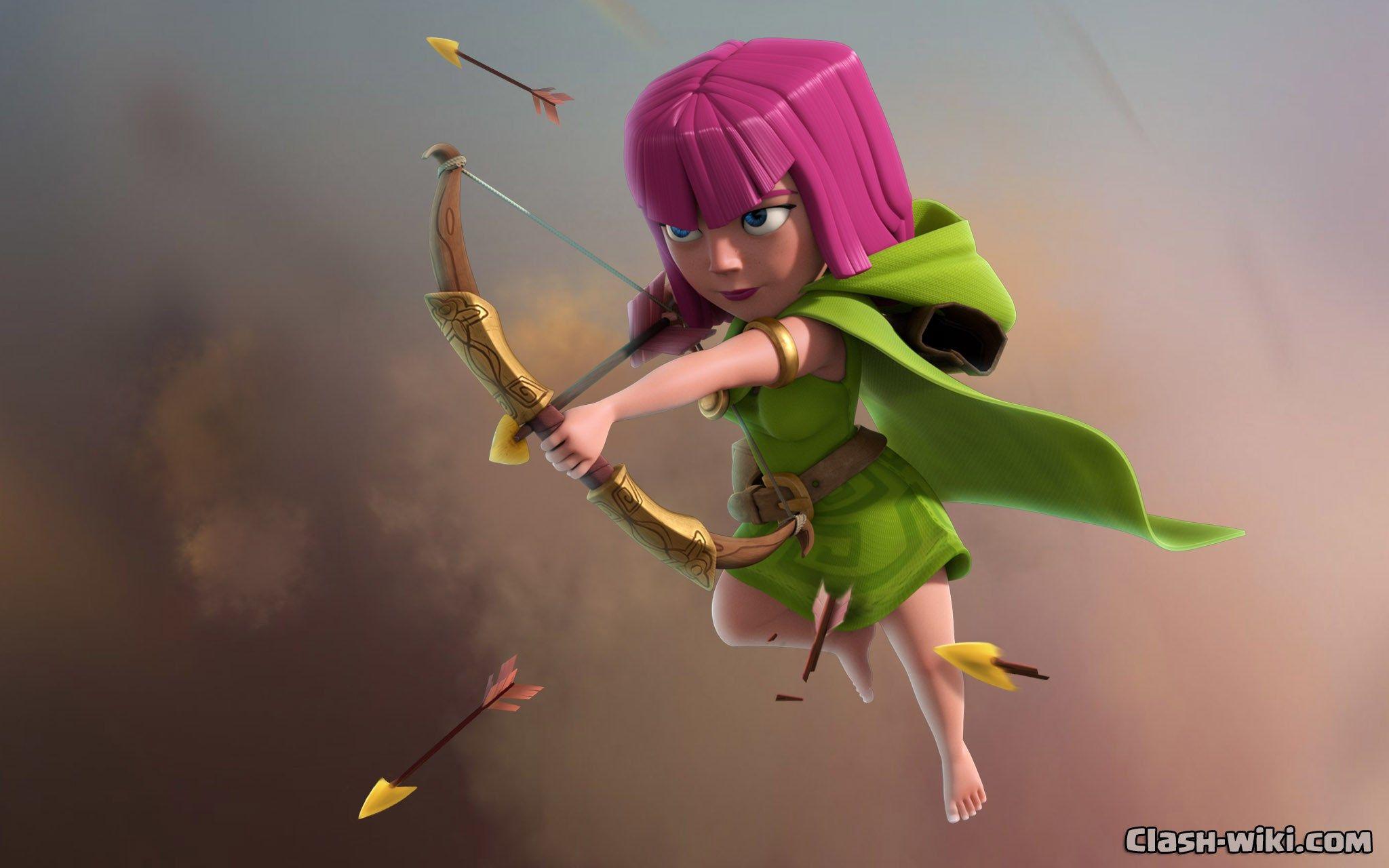 Coc Archer Queen Wallpapers Hd Many Hd Wallpapers Clash Of Clans.