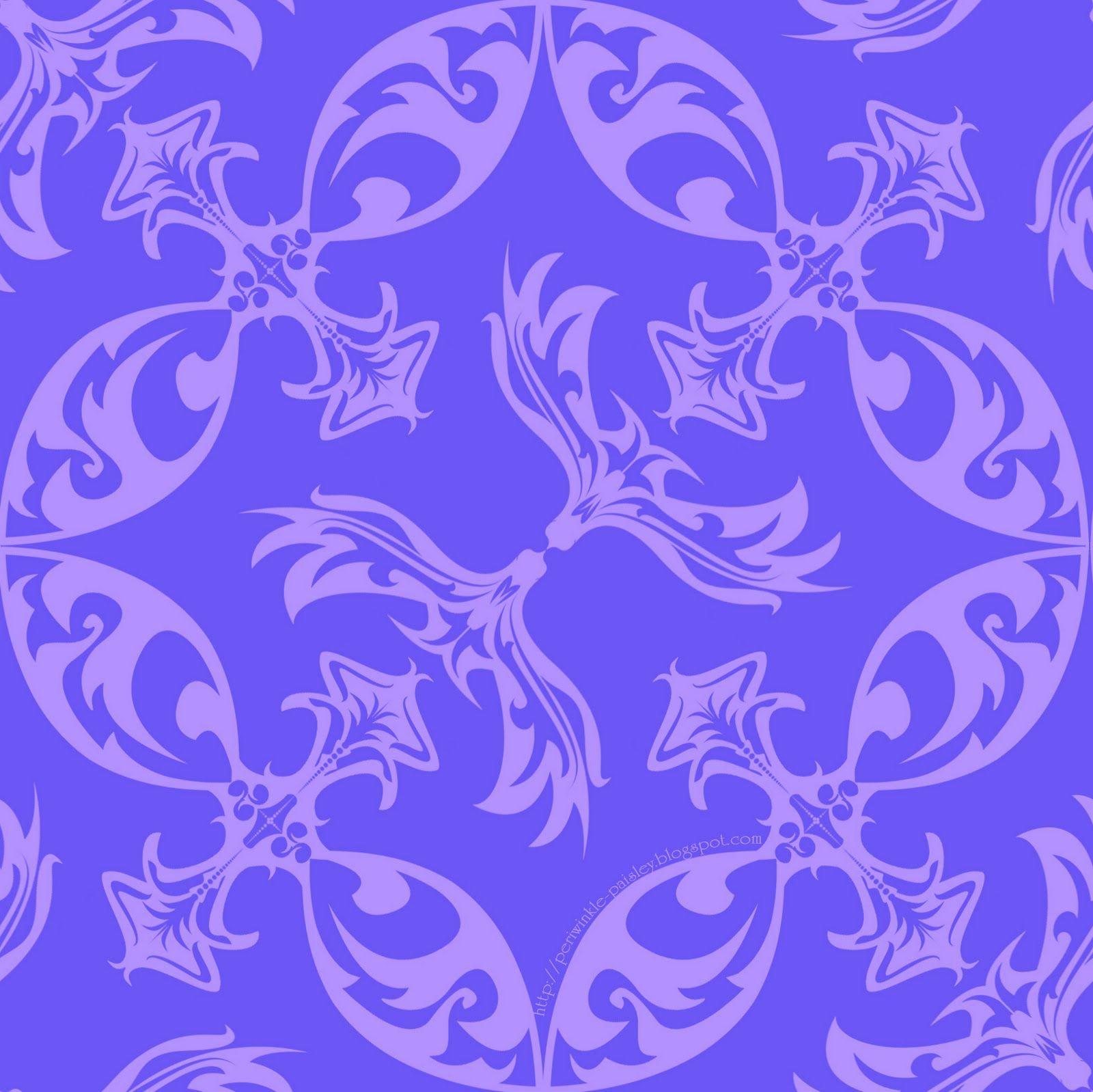 Periwinkle Paisley: Free Wallpaper For Your Twitter Or Desktop