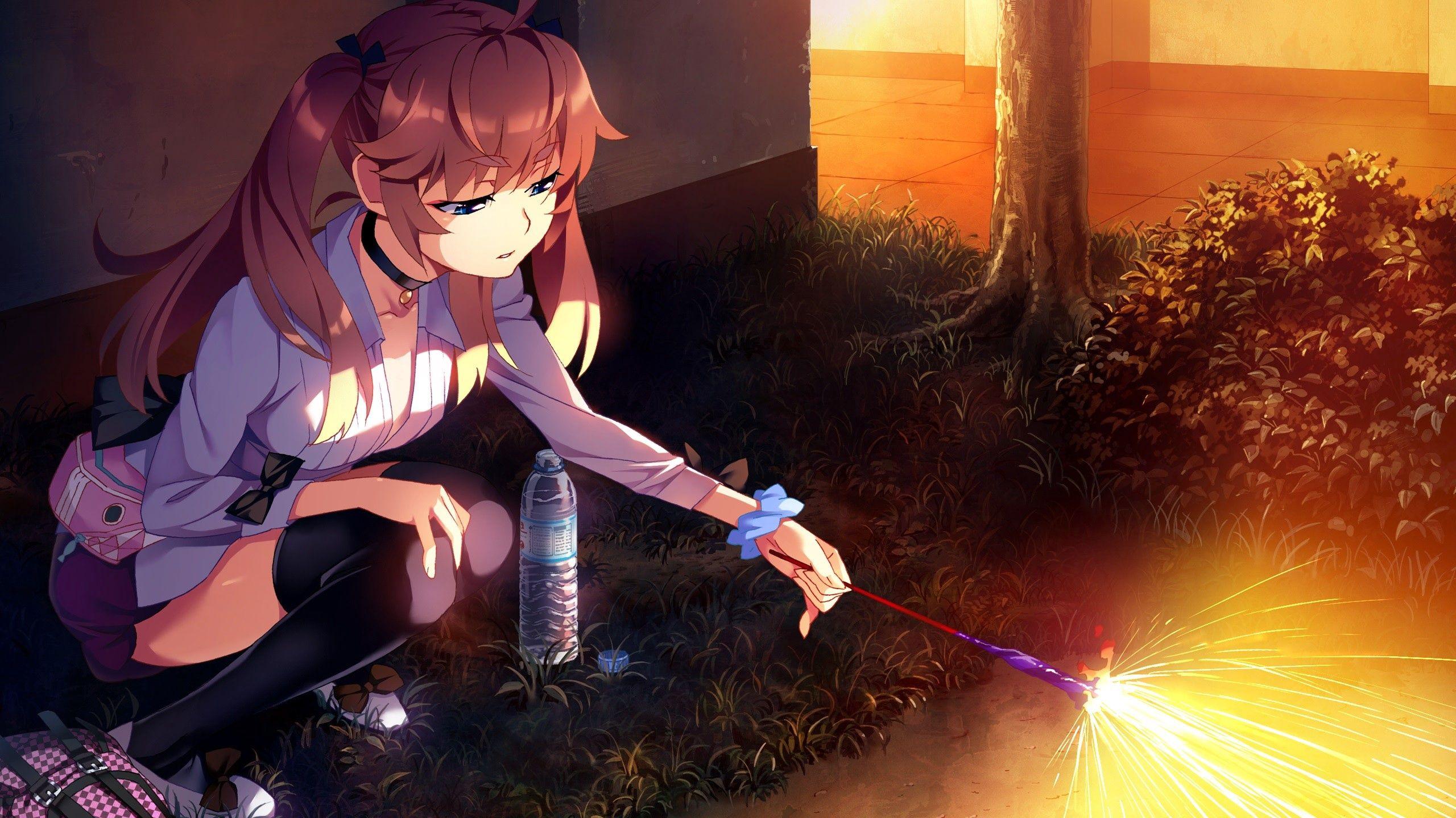 Download wallpaper 2560x1440 grisaia no kajitsu, matsushima