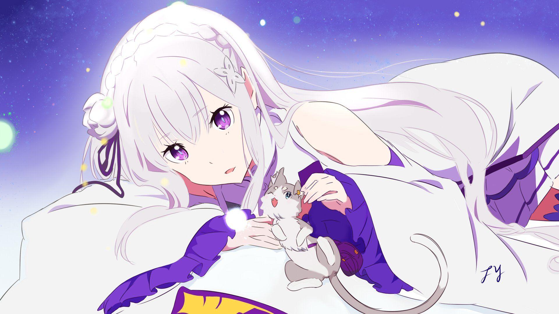 Emilia (Re:ZERO) HD Wallpaper and Background Image