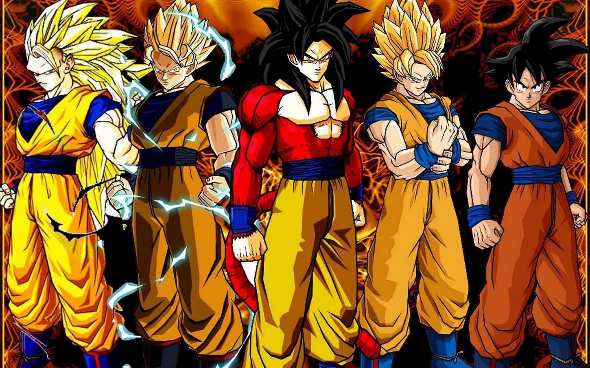 Dragon Ball Z Son Goku All Super Saiyan Form Wallpaper. Anime