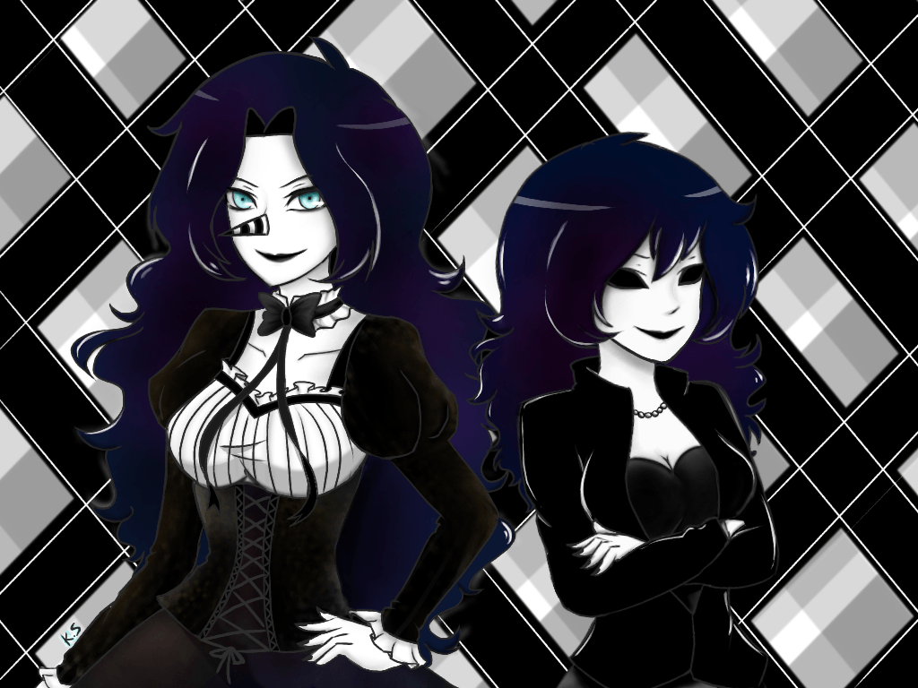 laughing Jill and Jane the killer by thekaryn. Creepypasta