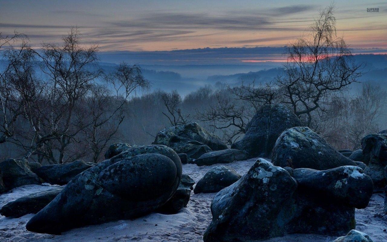 Height Pretty Dark Rocks Vale wallpaper. Height Pretty Dark Rocks