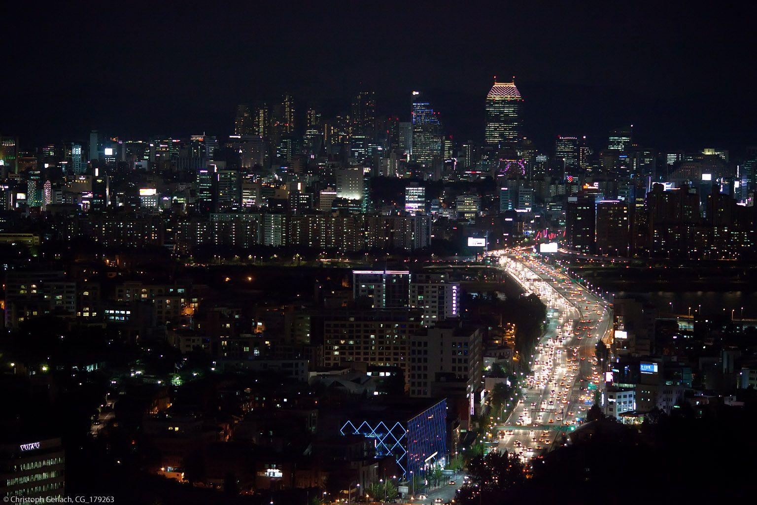 Full HD Background Seoul Skyline 360.54 Kb