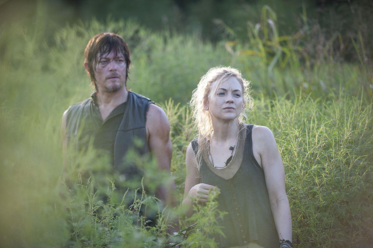Wallpaper The Walking Dead TV Norman Reedus Man Emily Kinney Girls