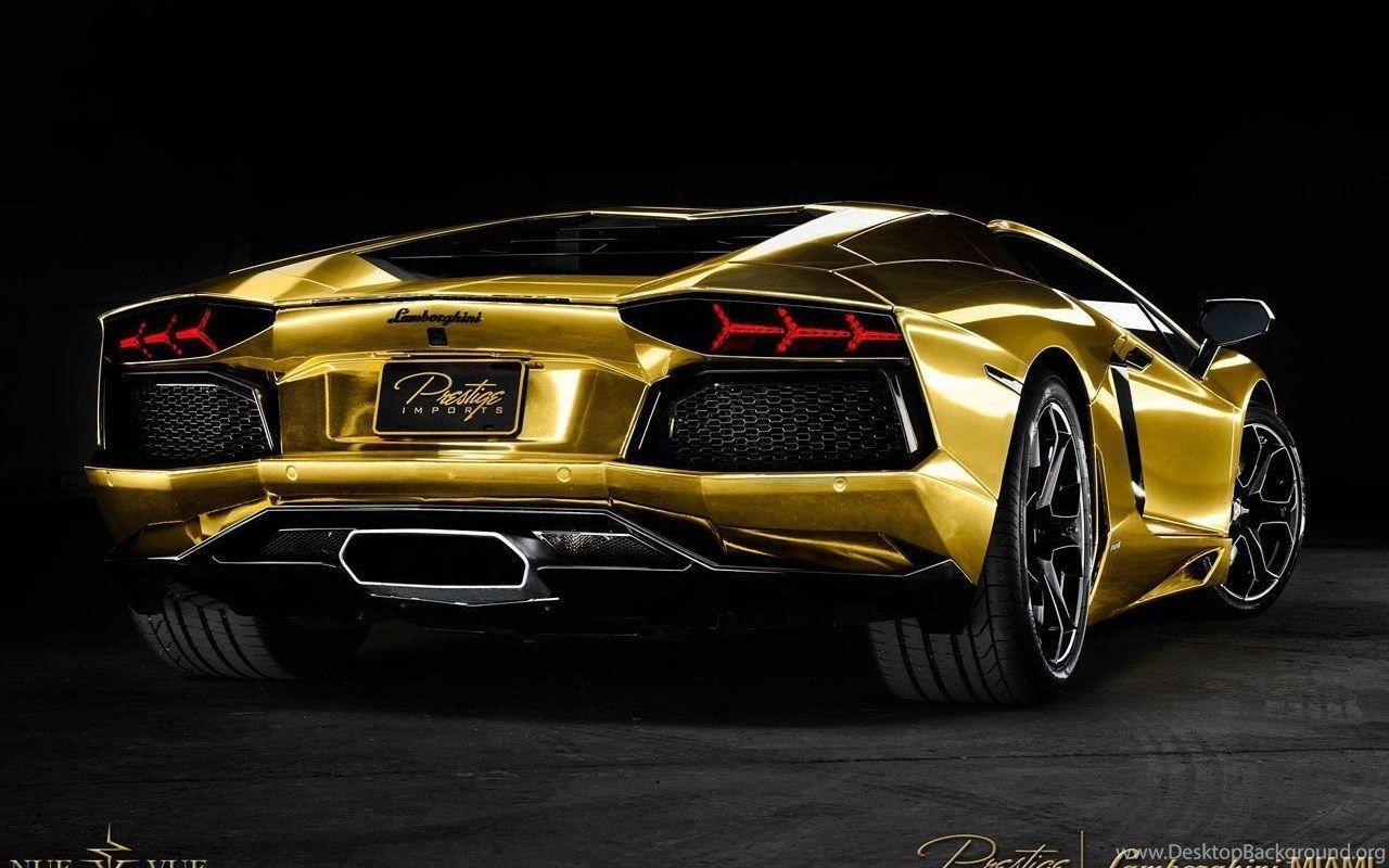 Cool Gold Lamborghini Wallpaper Image Desktop Background