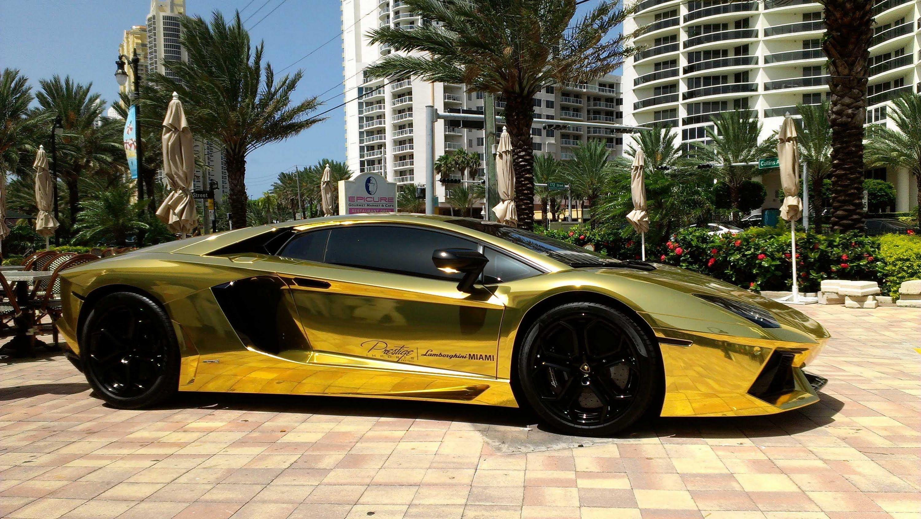 Gold Lamborghini