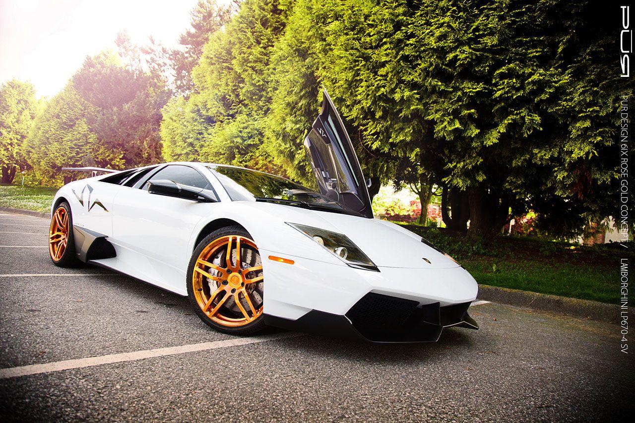 Murciélago LP670 4 Super Veloce On PUR Rose Gold Wheels