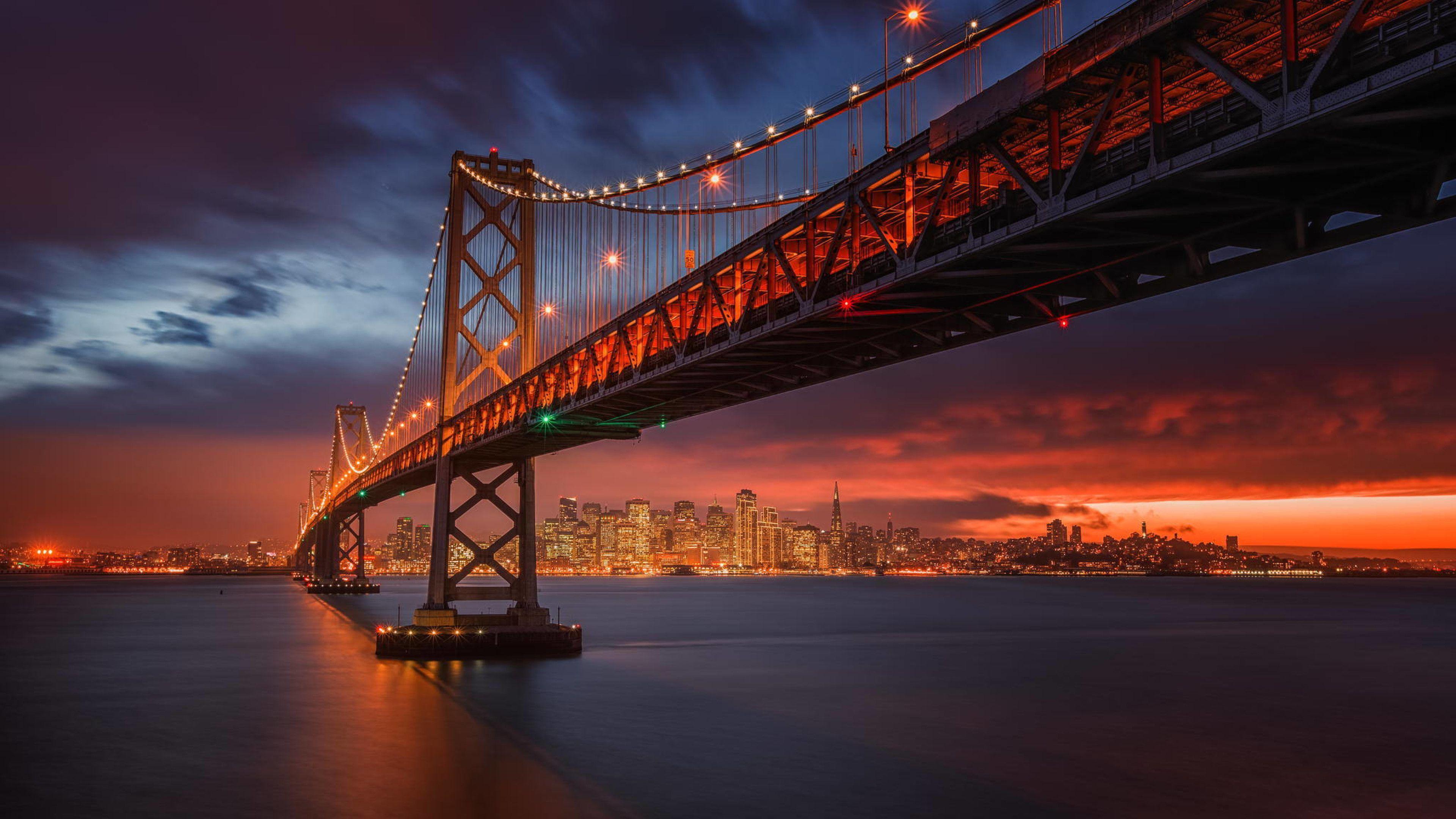 Bay Bridge, San Francisco, California Wallpaper 4K UHDTV Resolution