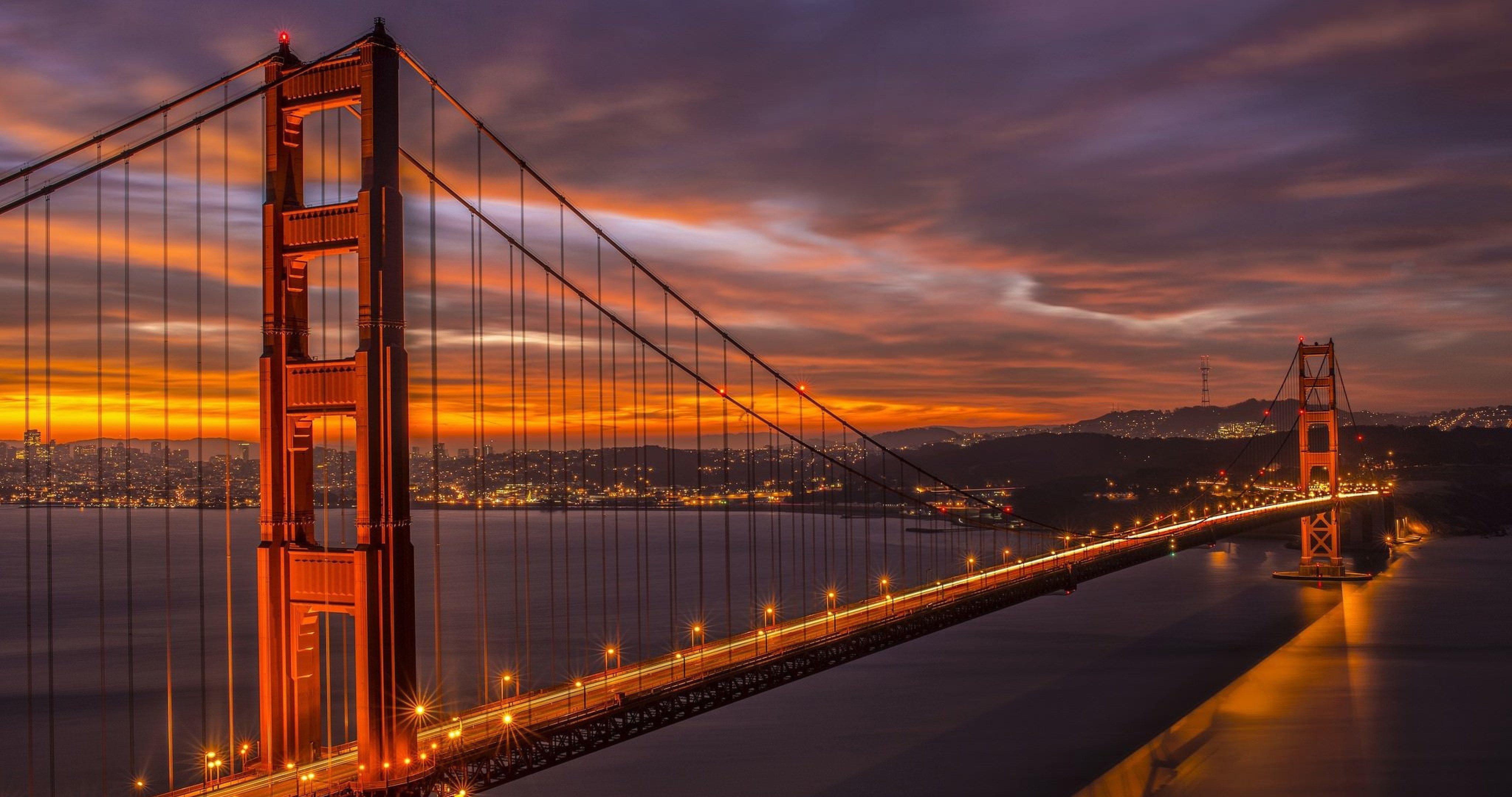 california san francisco bridge 4k ultra HD wallpaper High quality