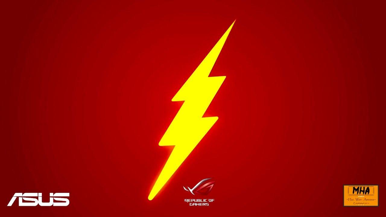 Wallpaper Engine The Flash CW with Theme Song and Asus ROG logo Mk1