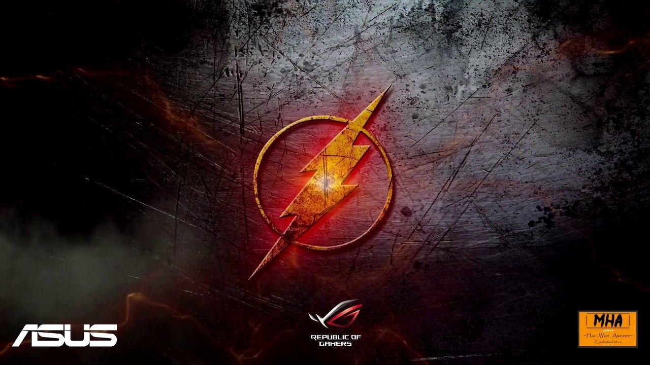 Wallpaper Engine The Flash CW with Theme Song and Asus ROG logo MK2
