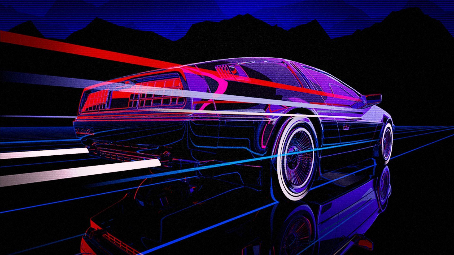 Various 15 Retro Futuristic 1980s Style Wallpaper Made Edited By Myself