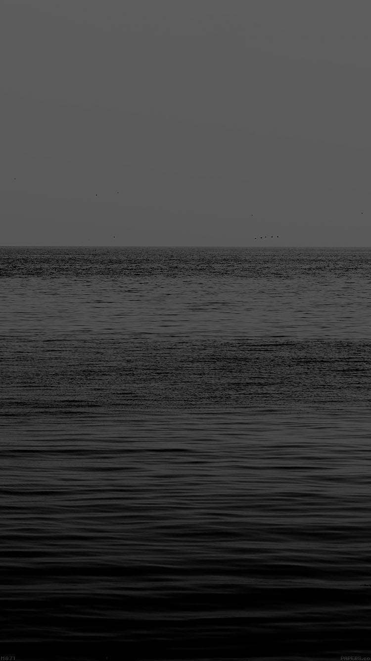 iPhone7papers sea ocean flat nature