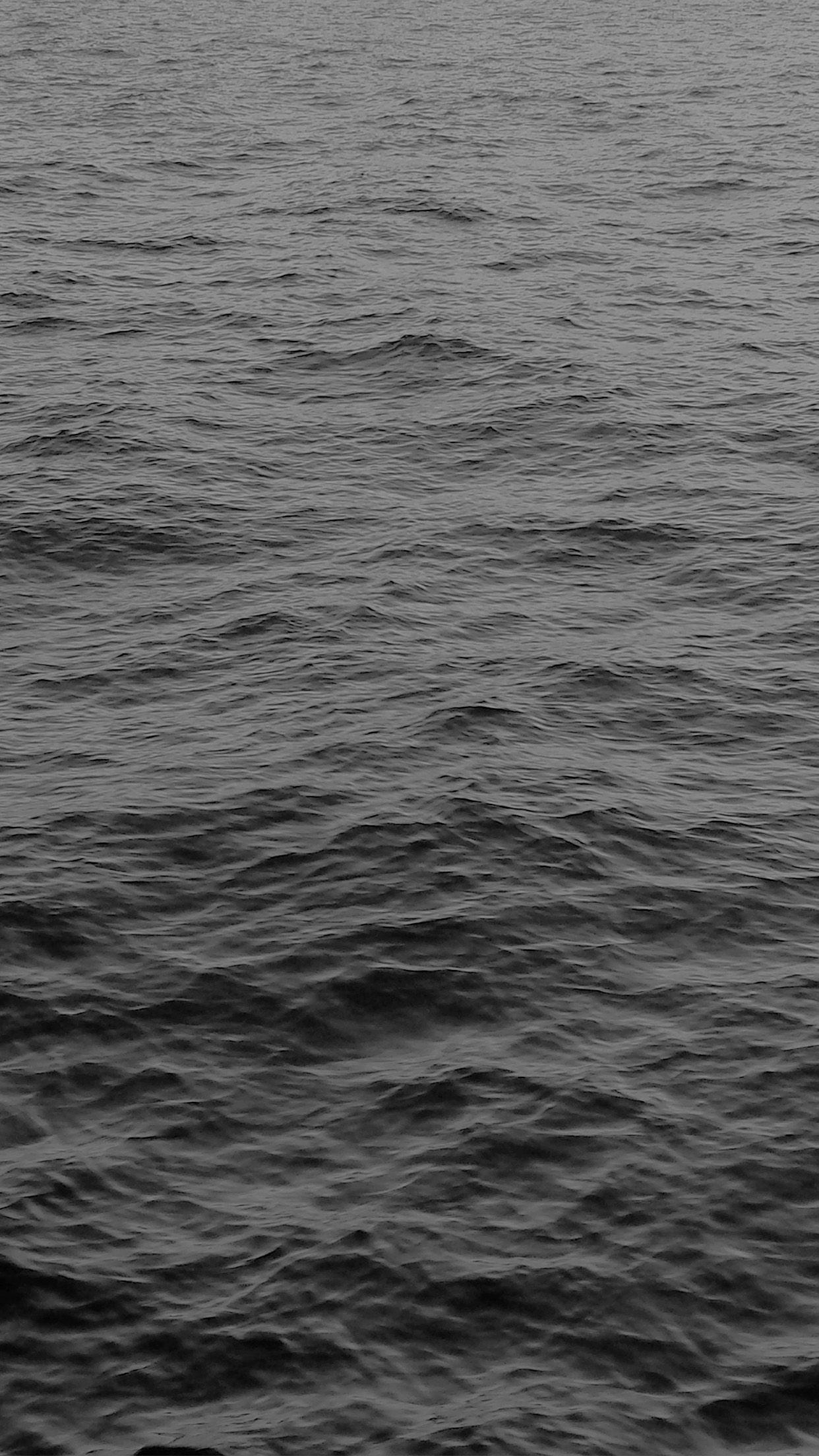 Sea Ocean Wave Dark Nature Black Android wallpaper HD