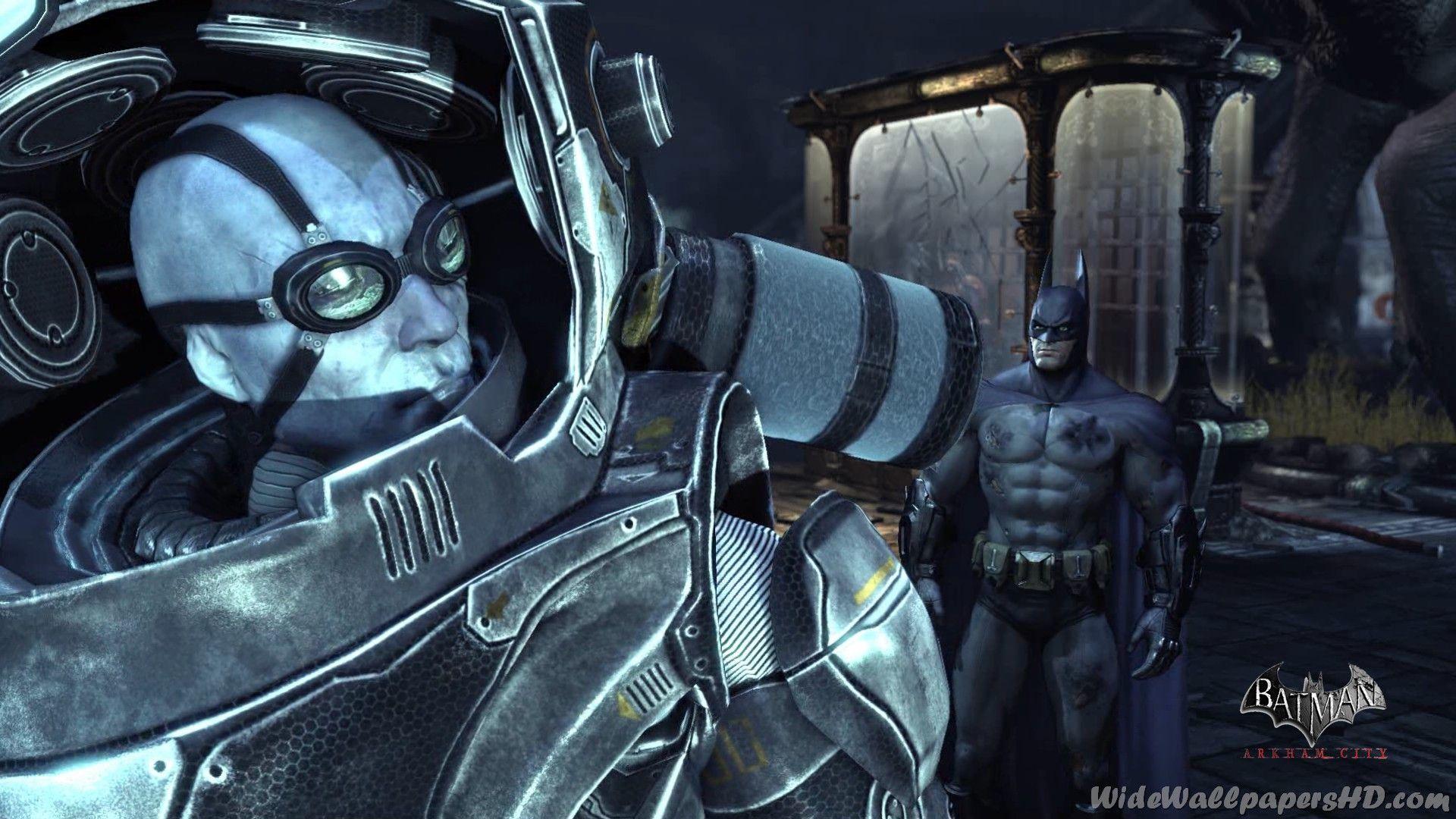 Mr Freeze Looking Back At Batman Batman Arkham City Wide