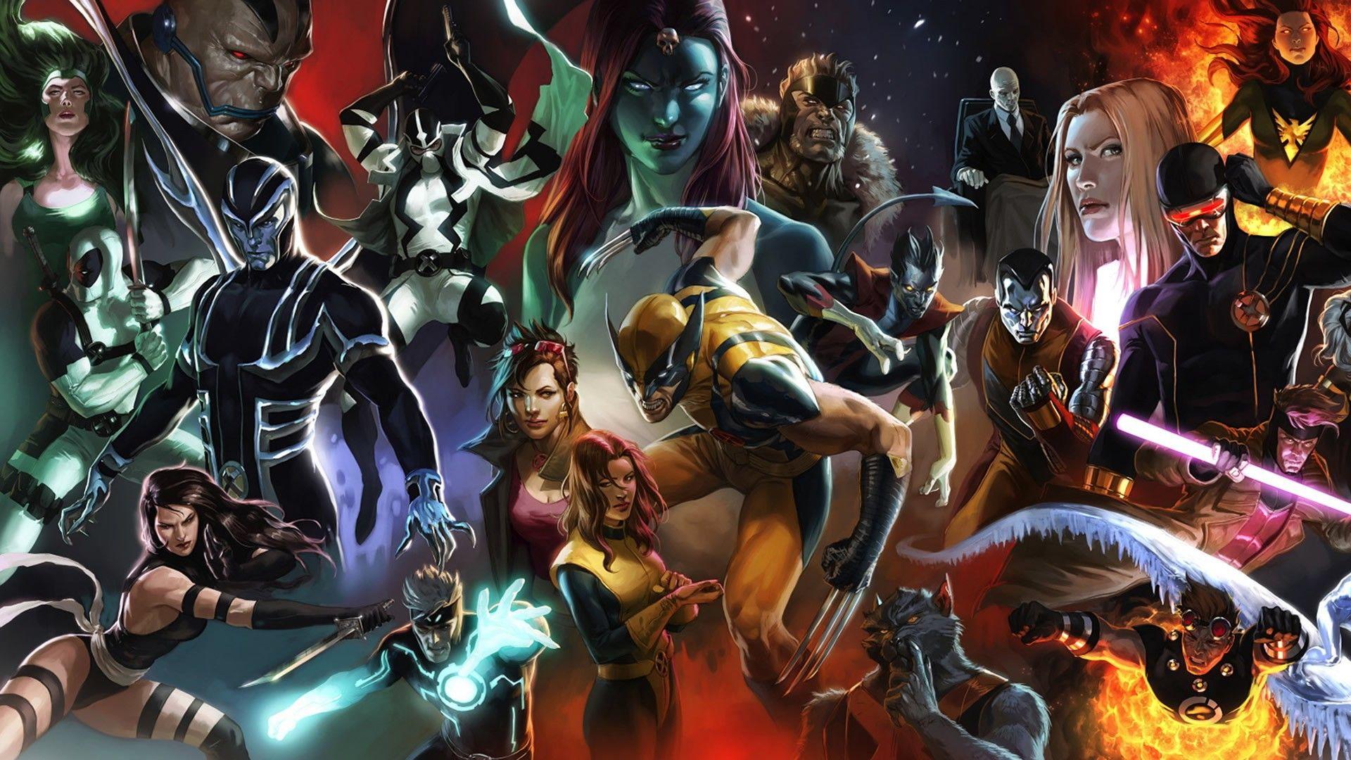 X Men, Wolverine, Jean Grey, Mystique, Magneto, Xavier, Cyclops