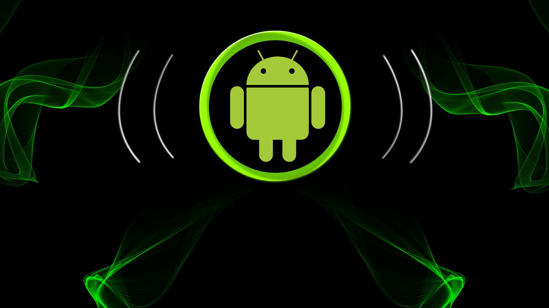 Android logo black and white | wallpaper.sc SmartPhone