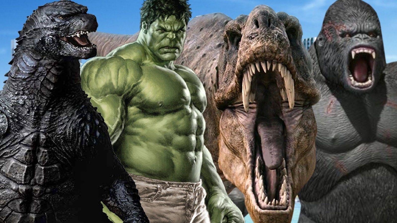 Dinosaurs for kids - Finger Family Rhymes Godzilla Vs Hulk Cartoons.