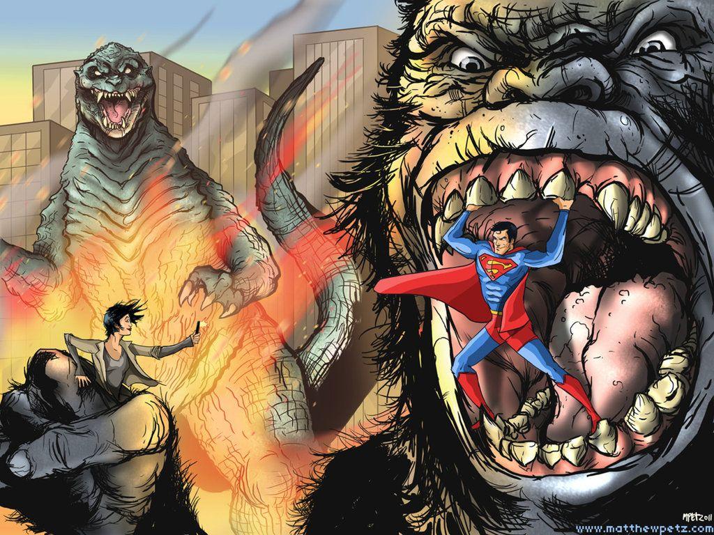 Superman vs Godzilla Vs King Kong