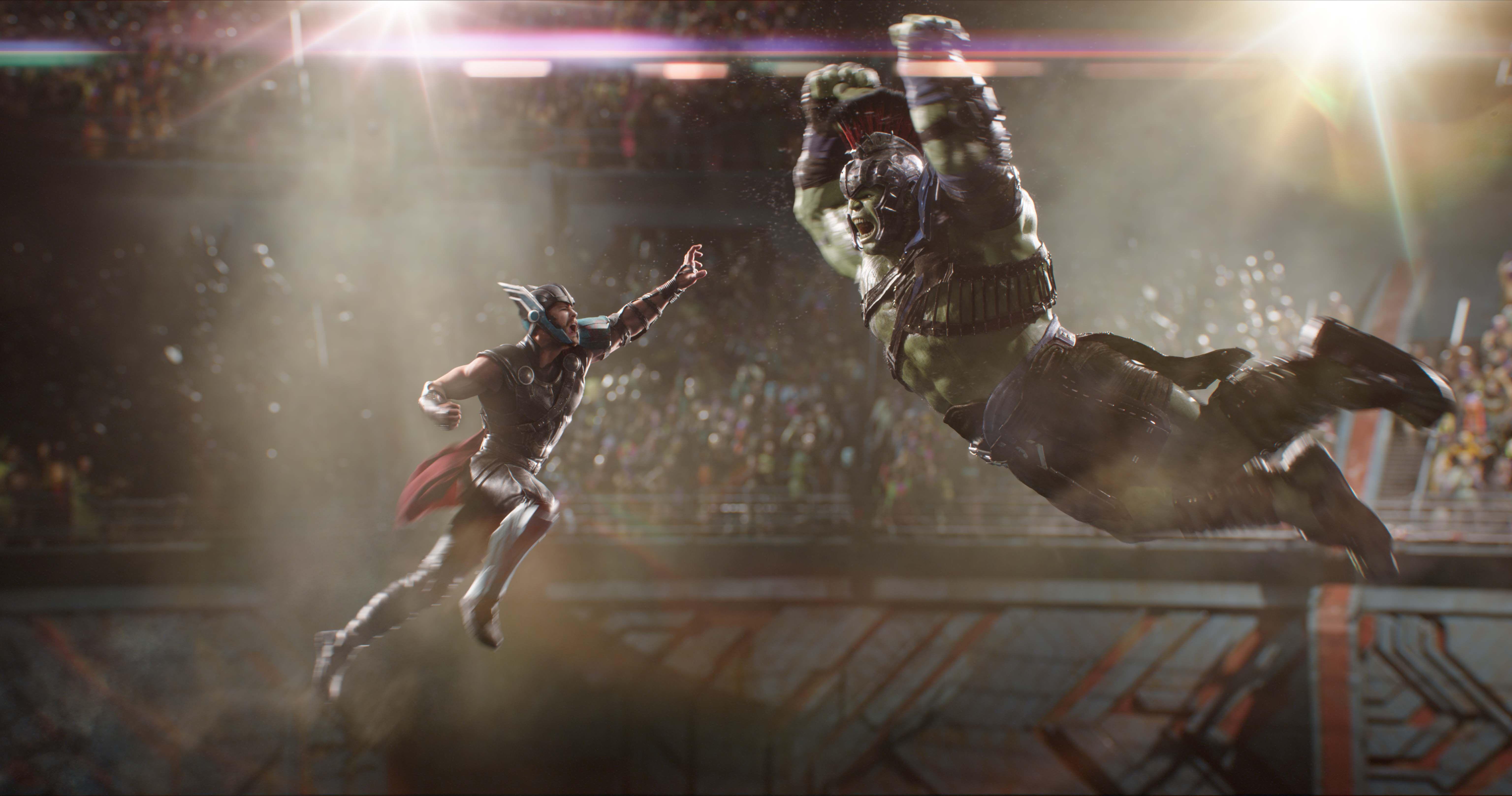 Wallpaper Thor Ragnarok, Thor, Hulk, 4K, Movies