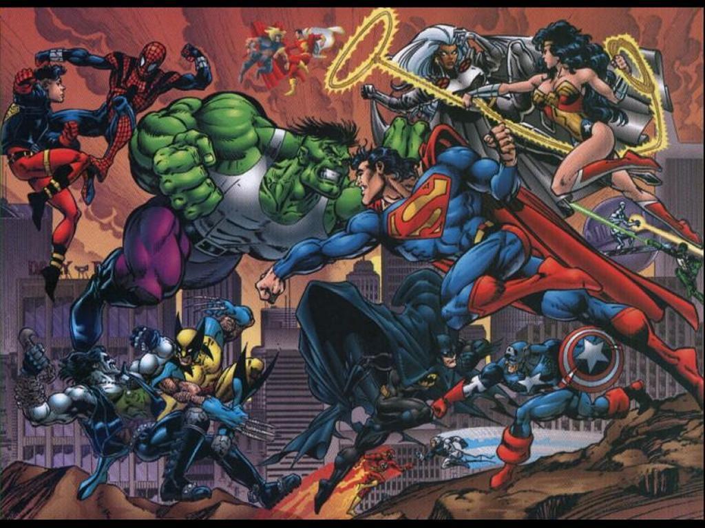 marvel and dc comics wallpaper