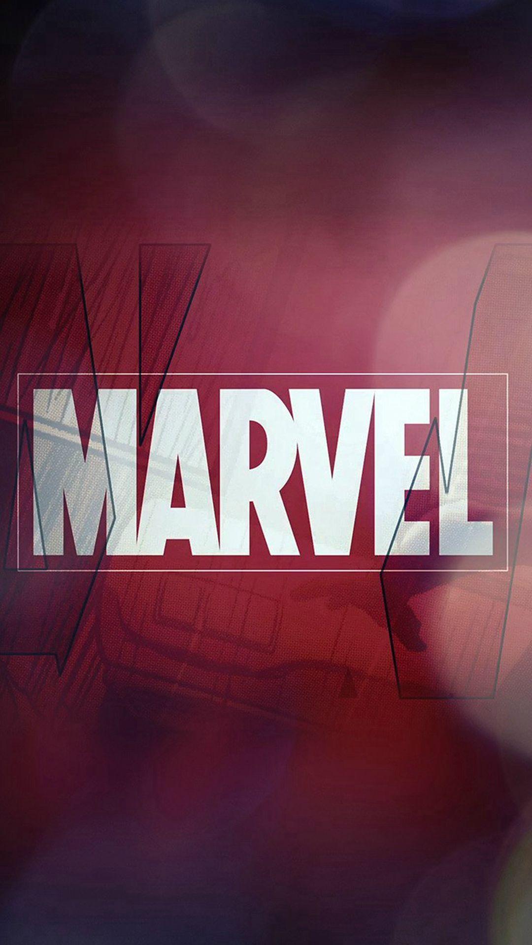 Marvel Logo Film Art Illust Minimal Bokeh #iPhone #wallpaper