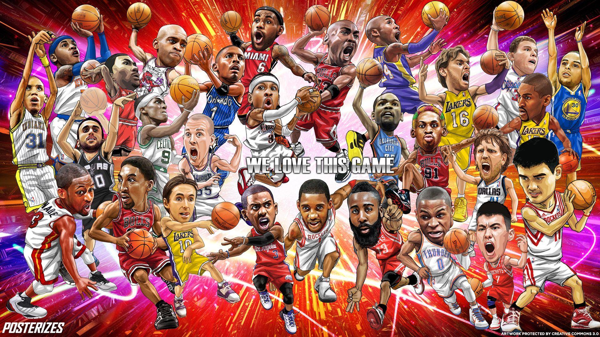 NBA Legends Wallpaper HD 1080 Free Download Desktop. Nba picture, Nba legends art, Nba art