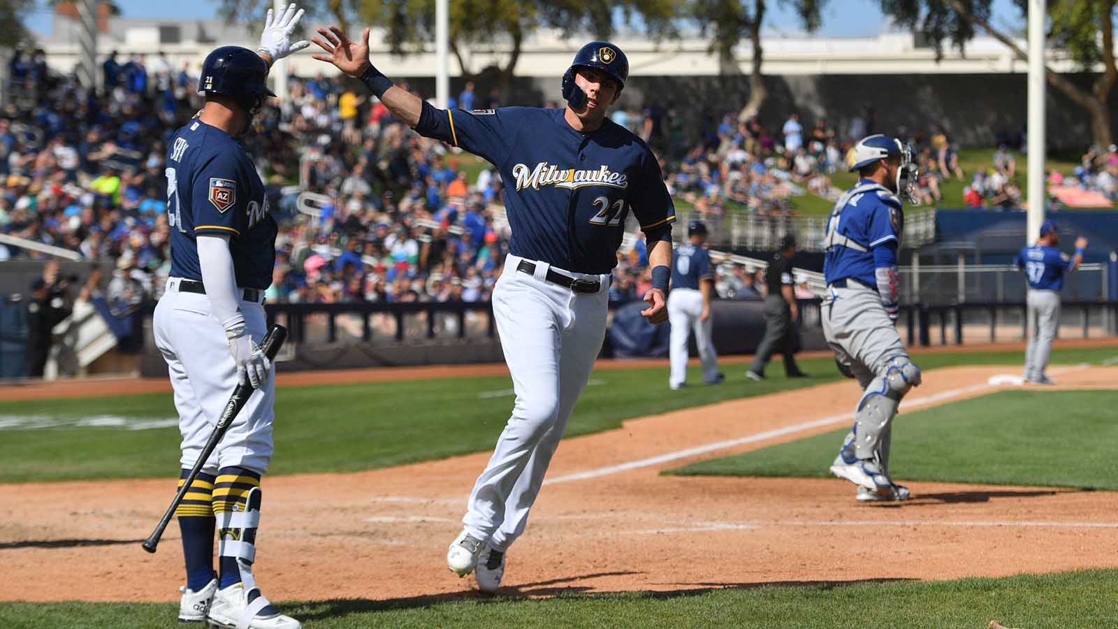 Yelich Goes Yard, Brewers Top Dodgers 7 3