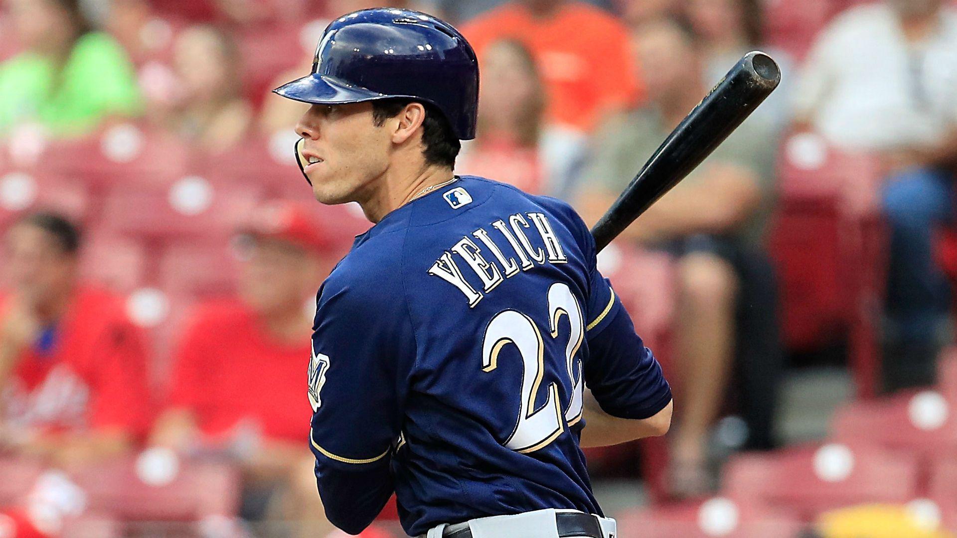 Christian Yelich rides to Brewers' rescue on cycle, retains second.