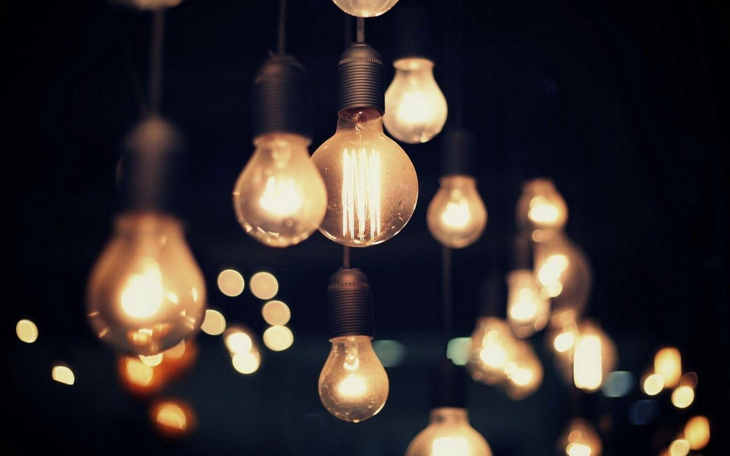Download 1440x900 Bulbs, Light, Night, Electric Wallpaper