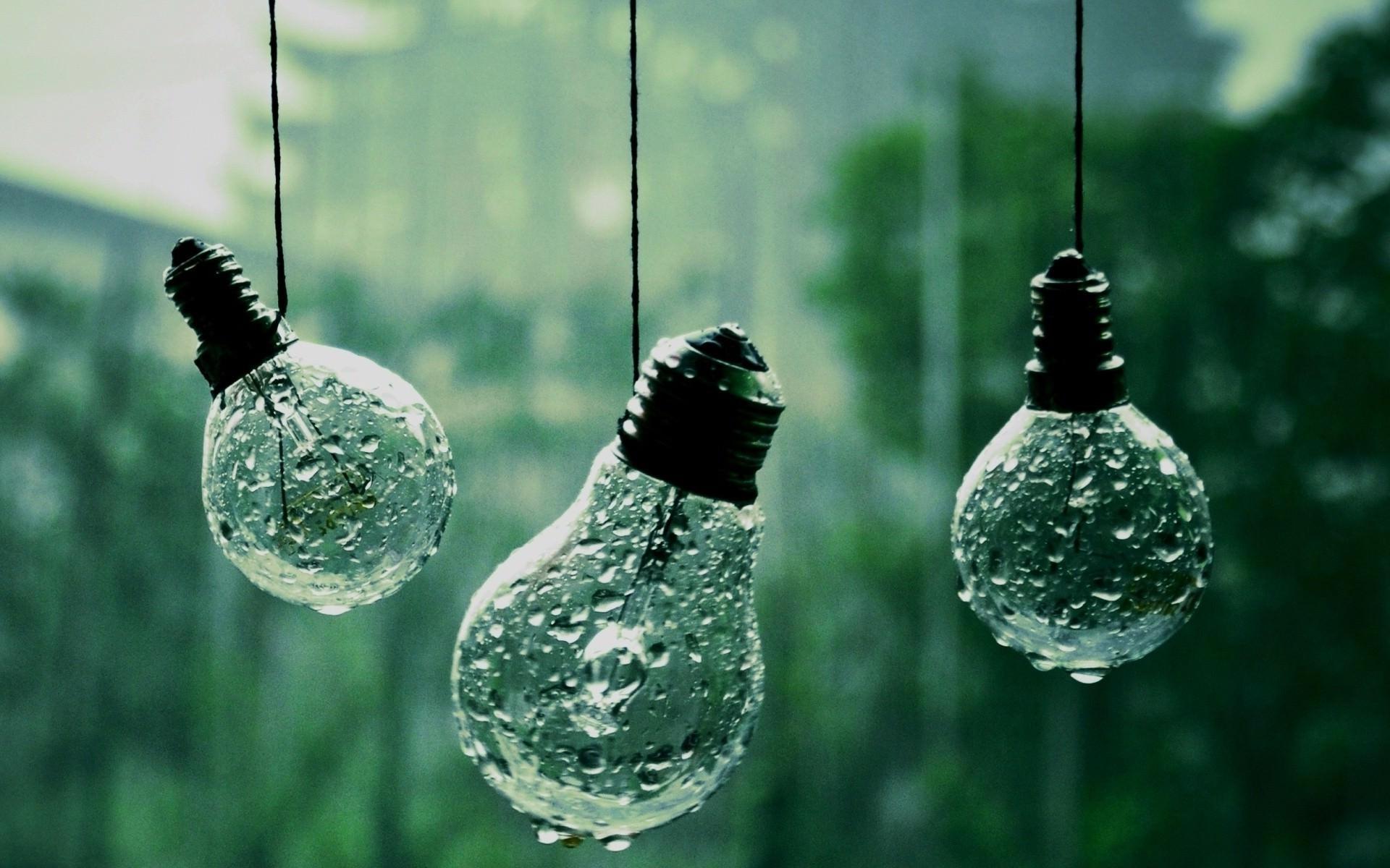 Wet light bulbs HD wallpaper. HD Latest Wallpaper