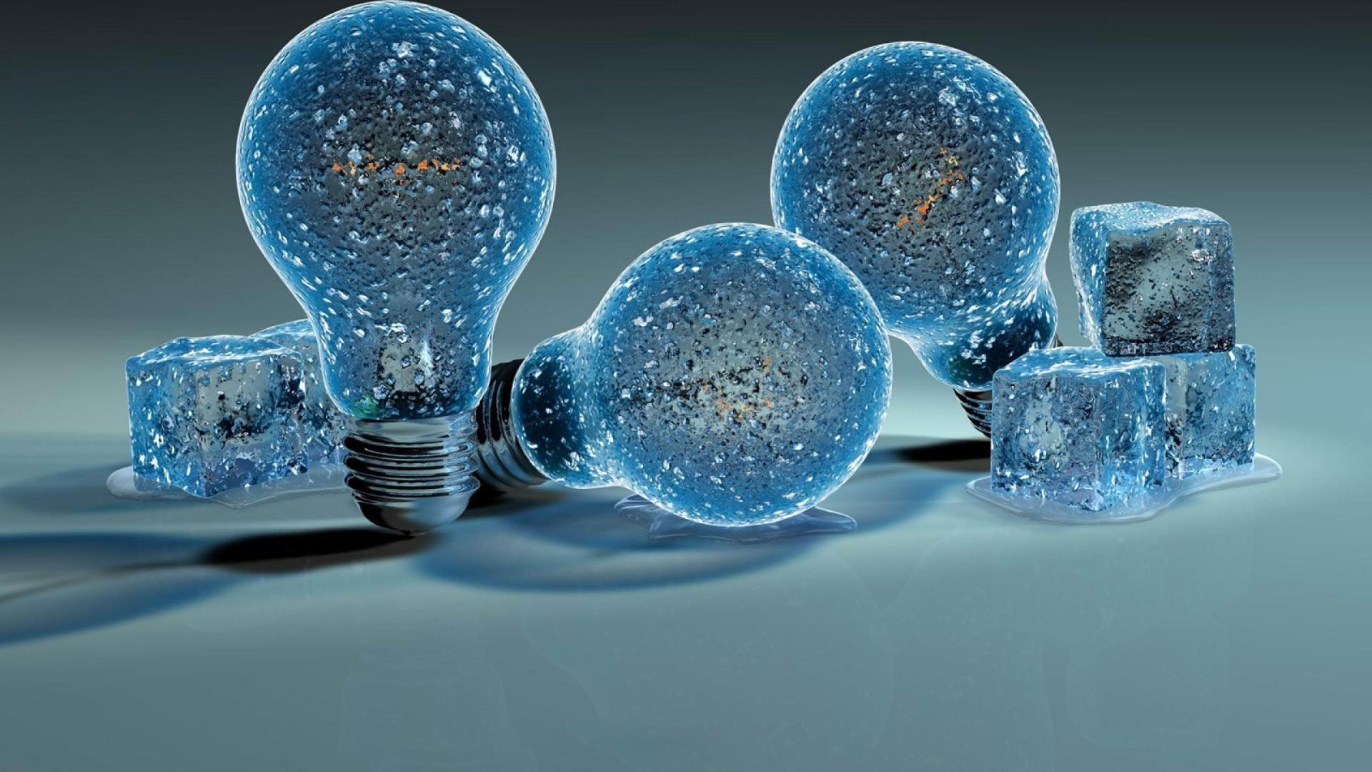 Cool Ice Cubes And Bulbs Wallpaper. Wallpaper Studio 10