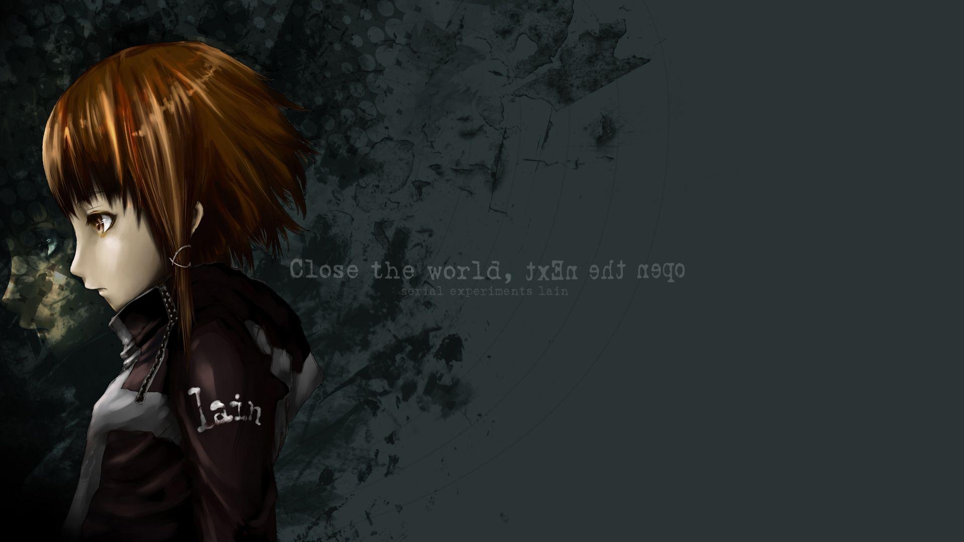 Serial Experiments Lain Wallpaper: close the world, open the nExt