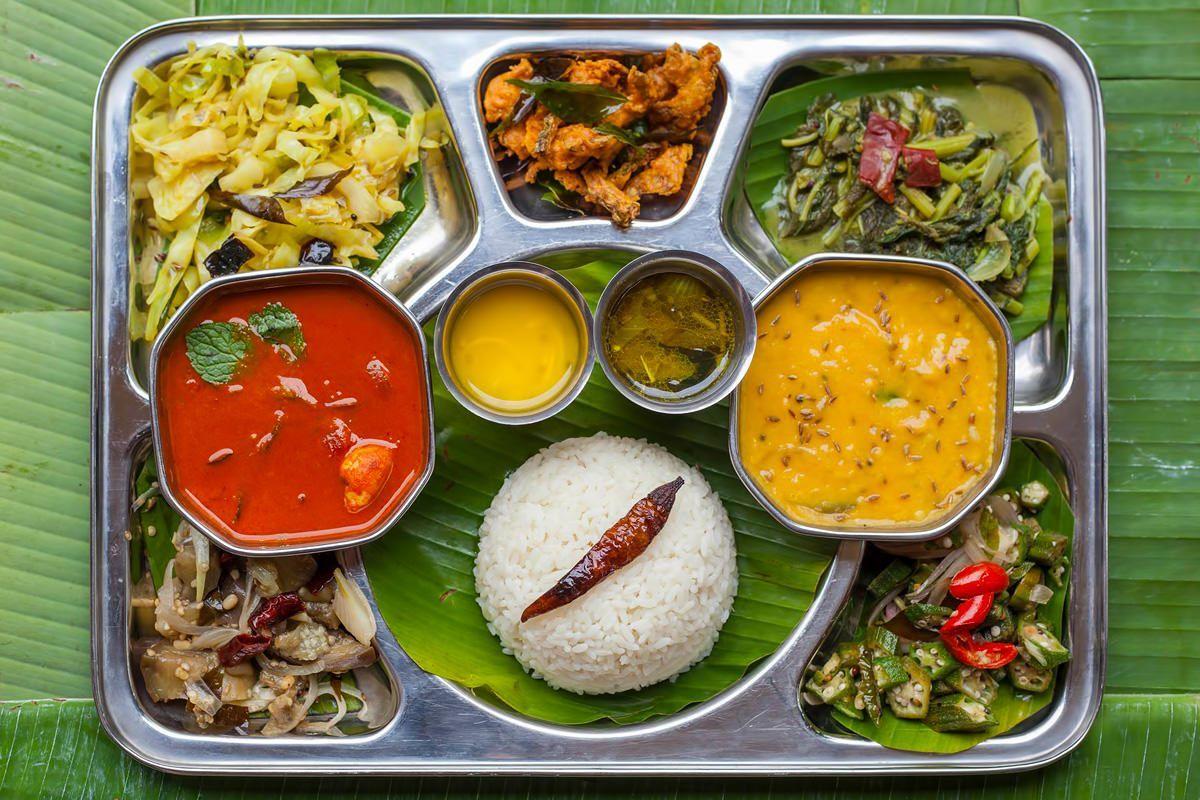 Delicious Lunch Food Indian Thali HD Wallpaper
