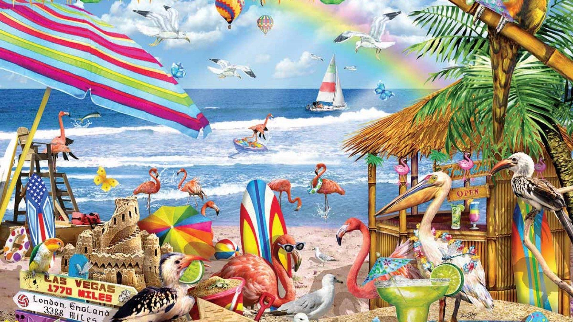 Elegant Beach Party Desktop Wallpaper. The Most Beautiful Beach