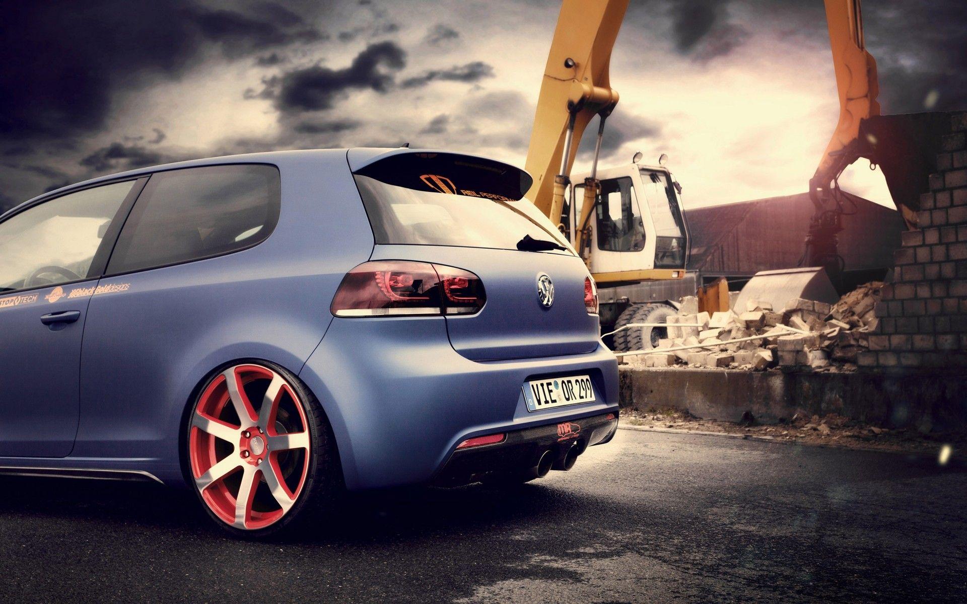 BBM VW Golf 6 Rear. Android wallpaper for free
