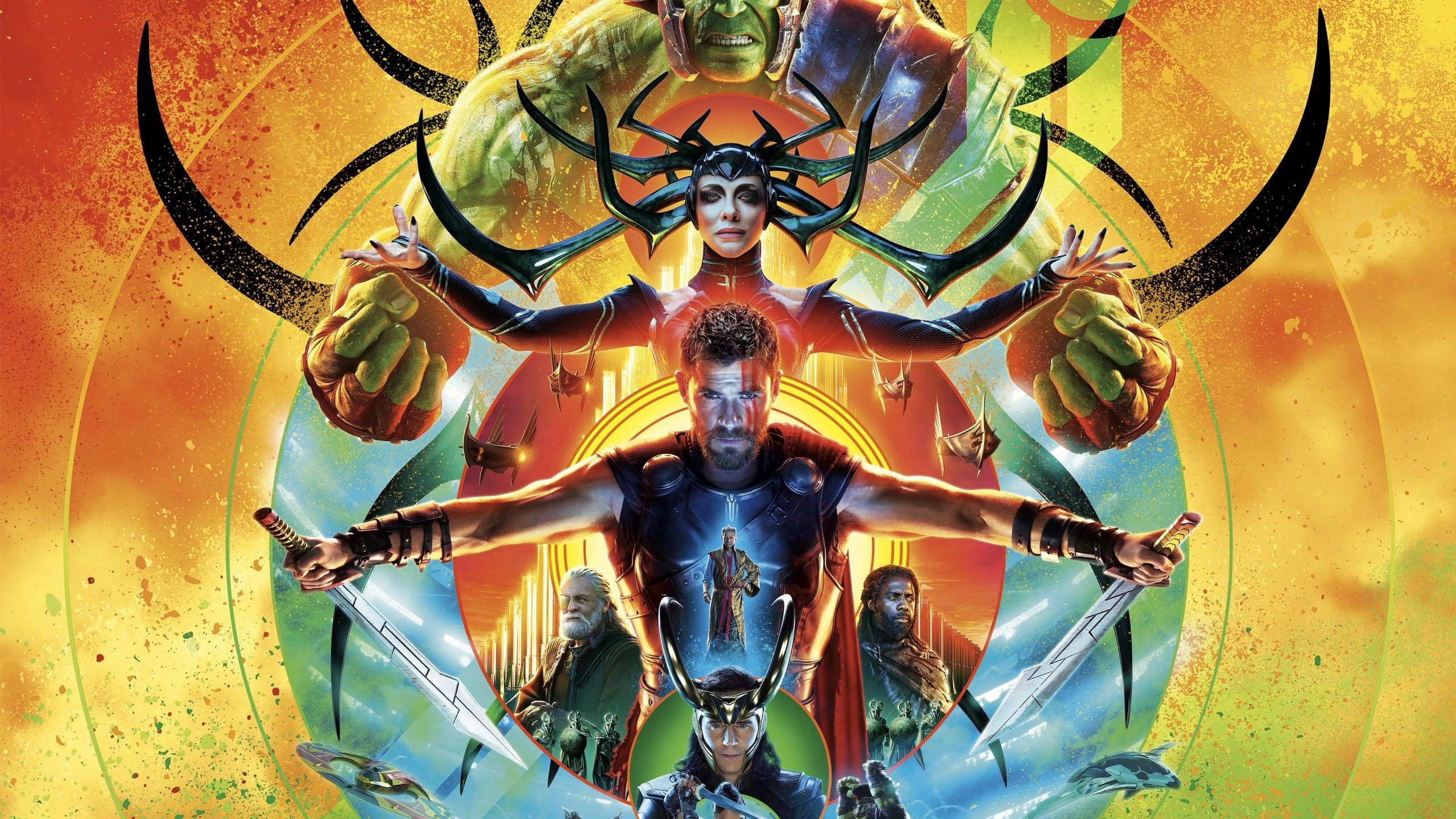 Download 2560x1440 Thor: Ragnarok, Hulk, Loki Wallpaper for iMac 27