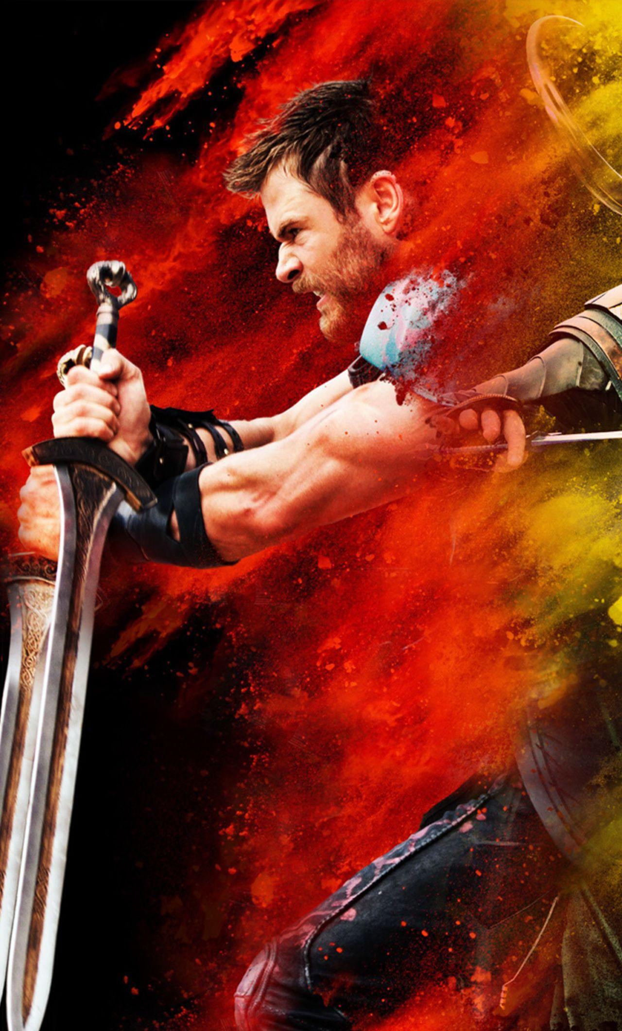 Thor Loki Hulk Thor Ragnarok iPhone HD 4k Wallpaper