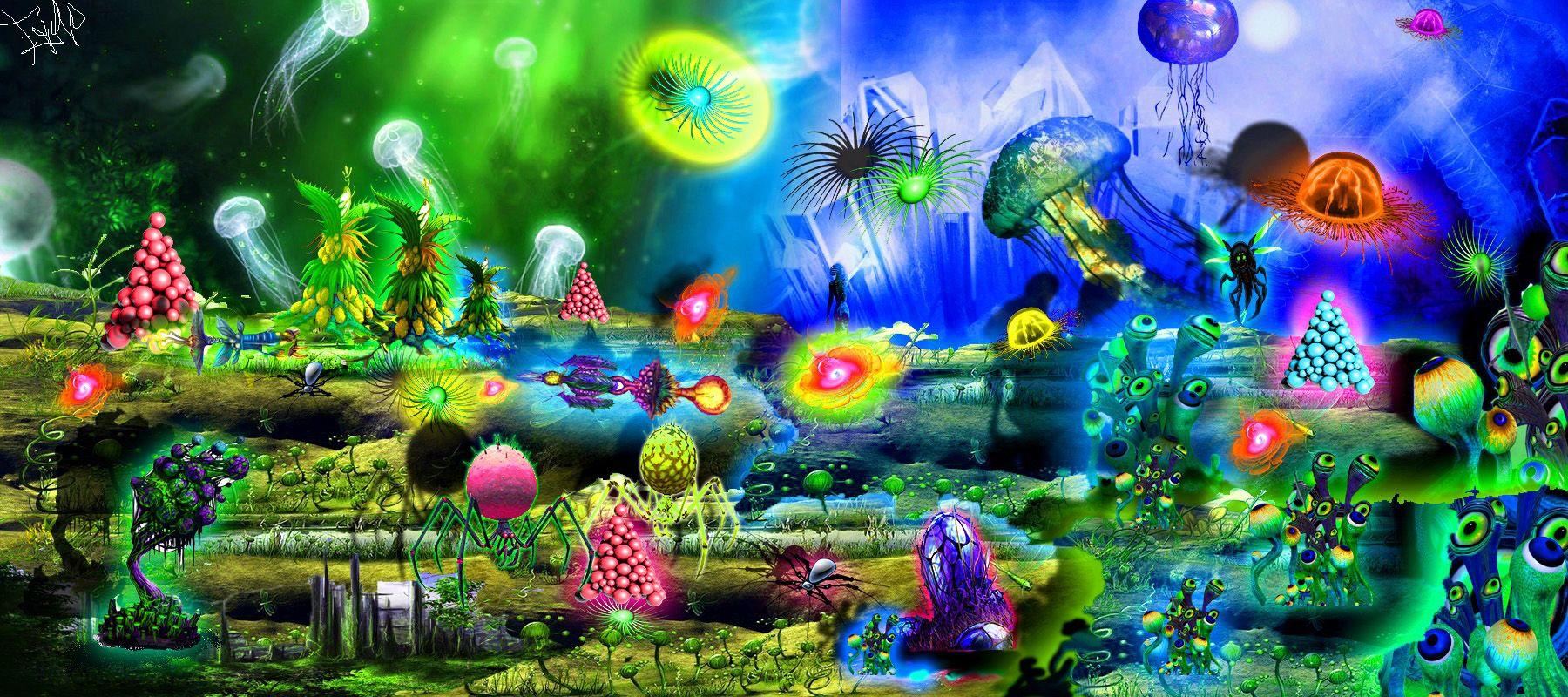 Aliens Seabed world Wallpaper and Background Imagex800