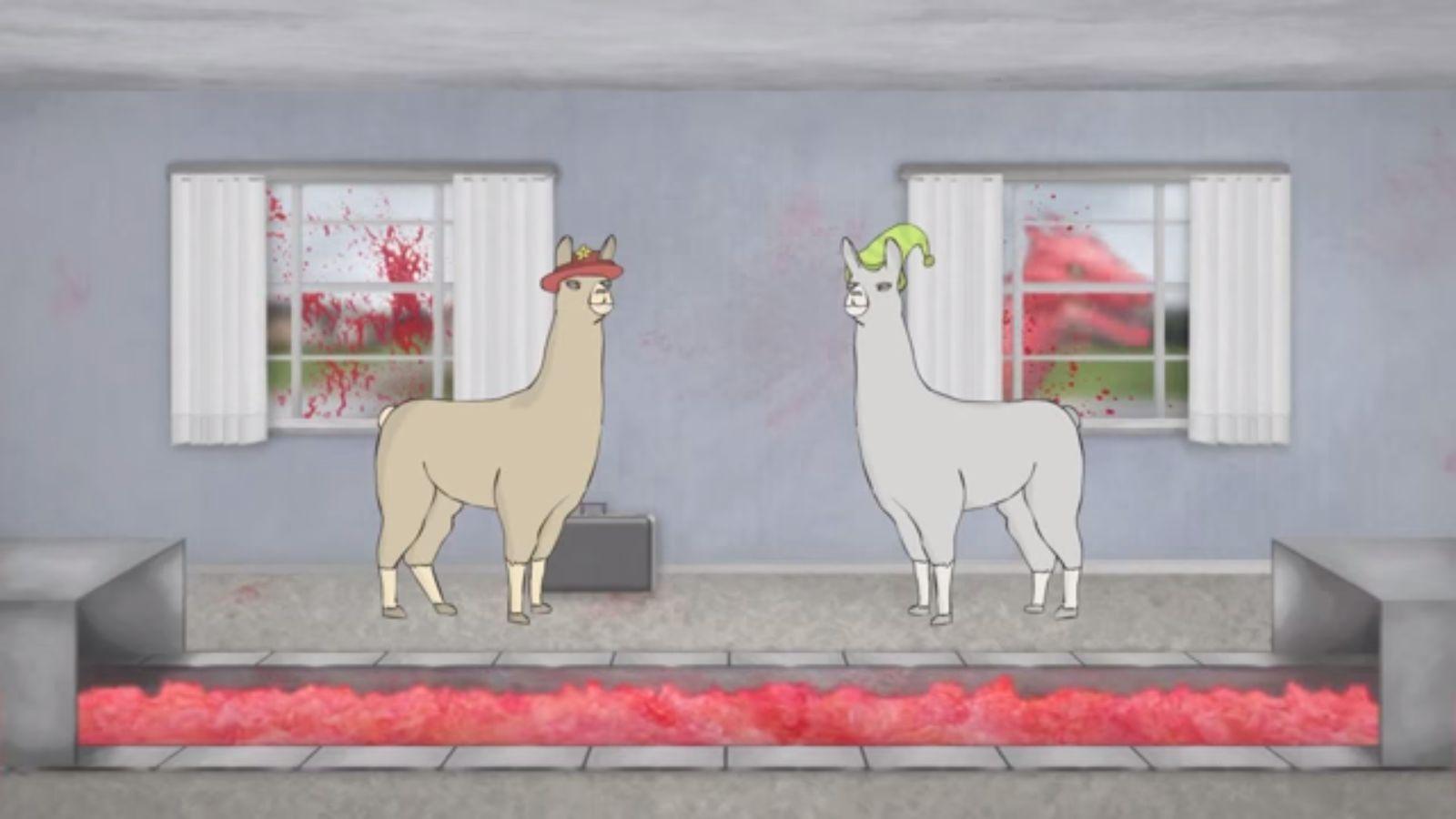 Llamas With Hats Meat Dragon Blank