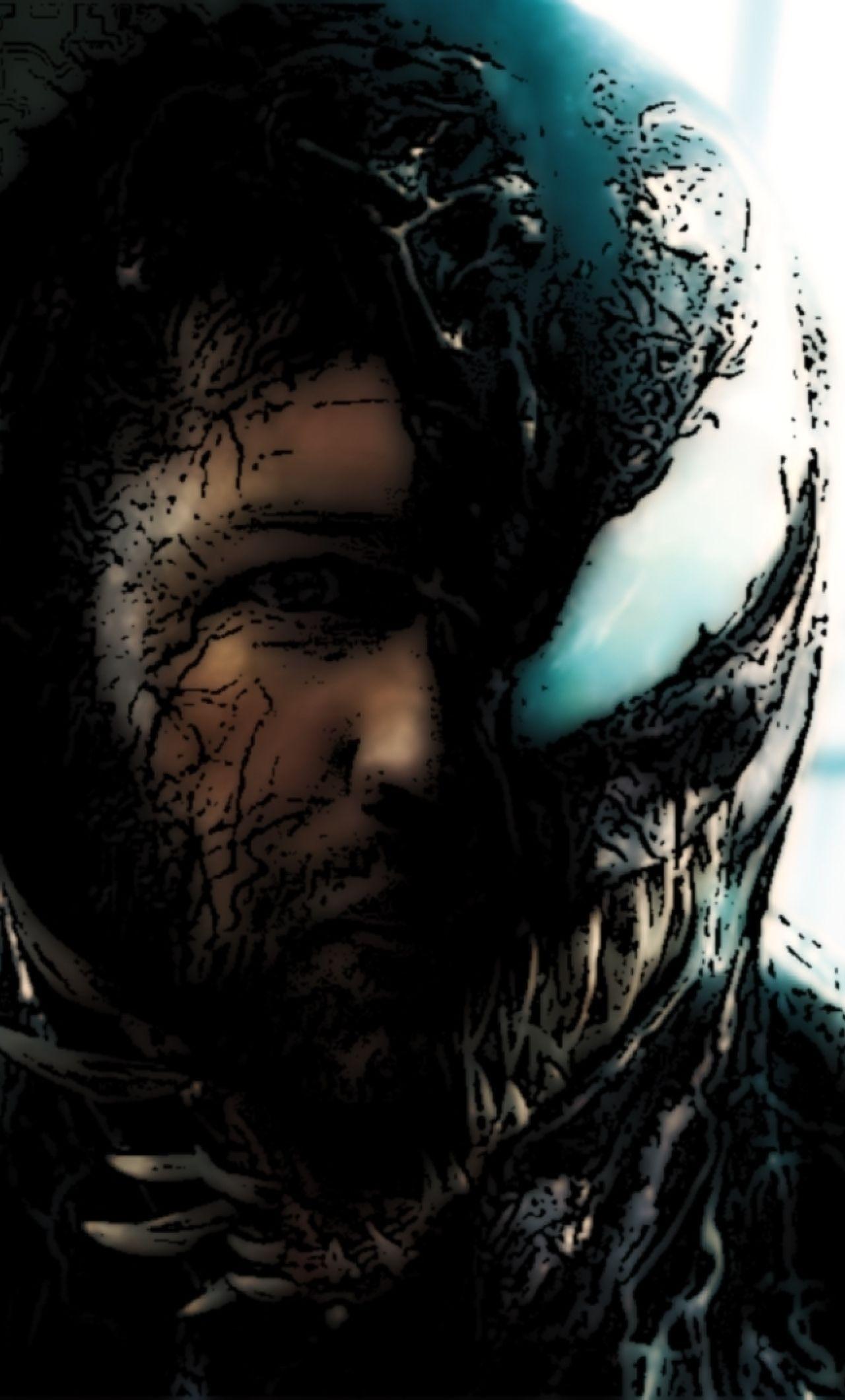 Tom Hardy Venom Artistic iPhone 6 plus Wallpaper