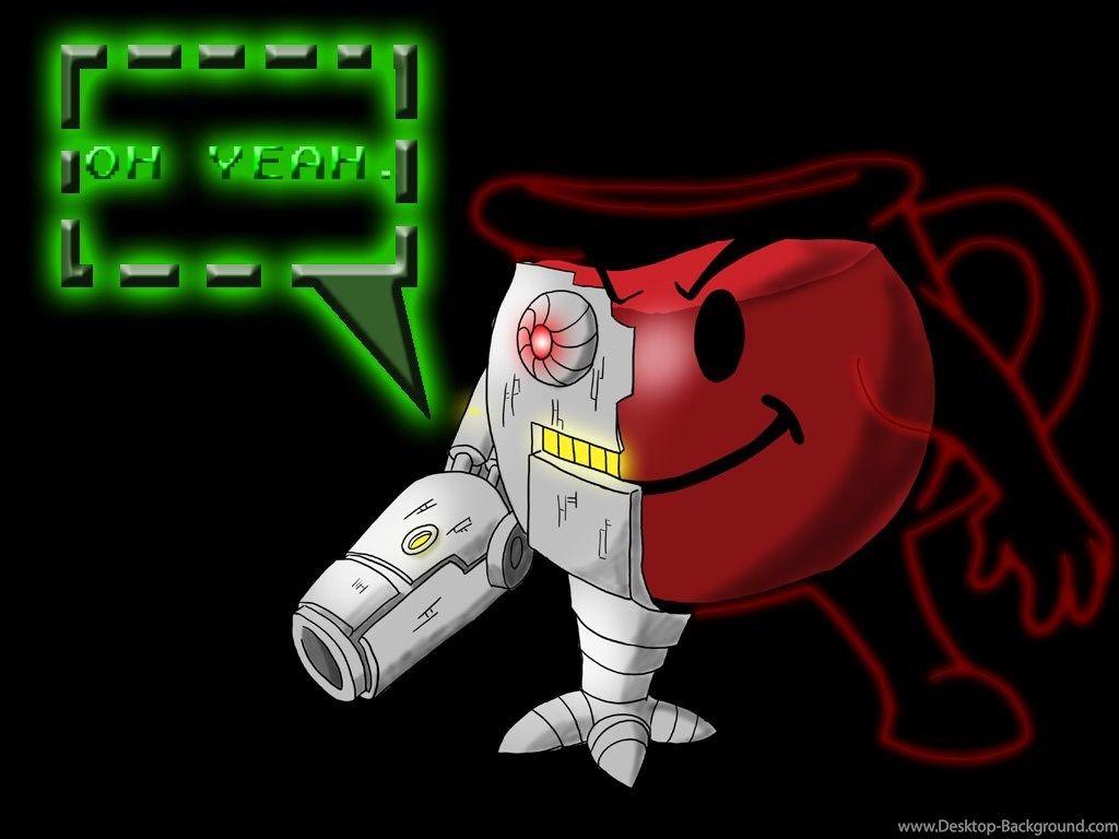 Robot Kool Aid Man By Crimsondespot Desktop Background