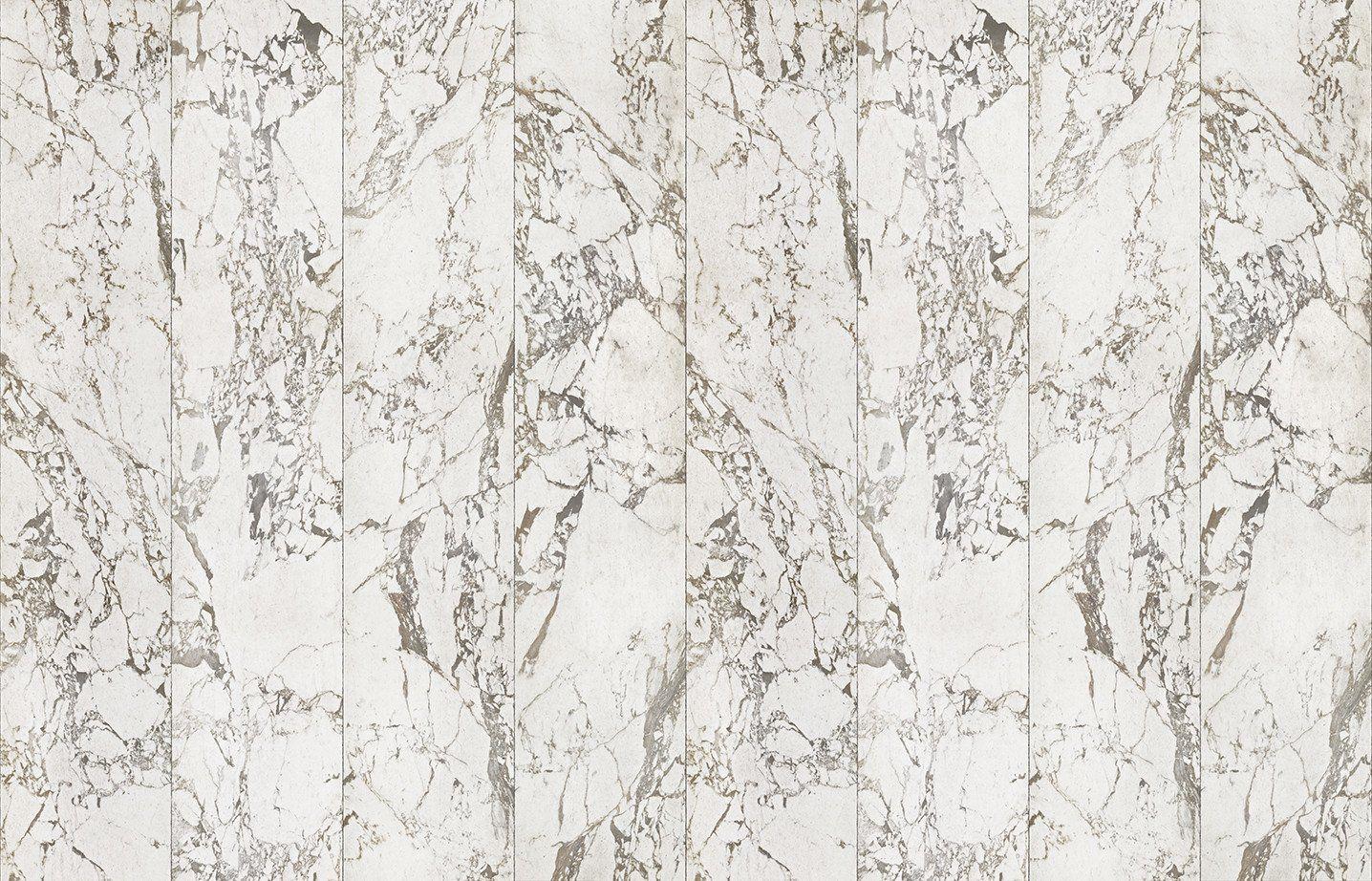 White Marble Wallpaper design by Piet Hein Eek for NLXL Wallpaper