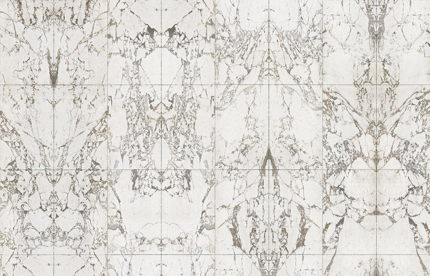 White Marble Wallpaper design by Piet Hein Eek for NLXL Wallpaper