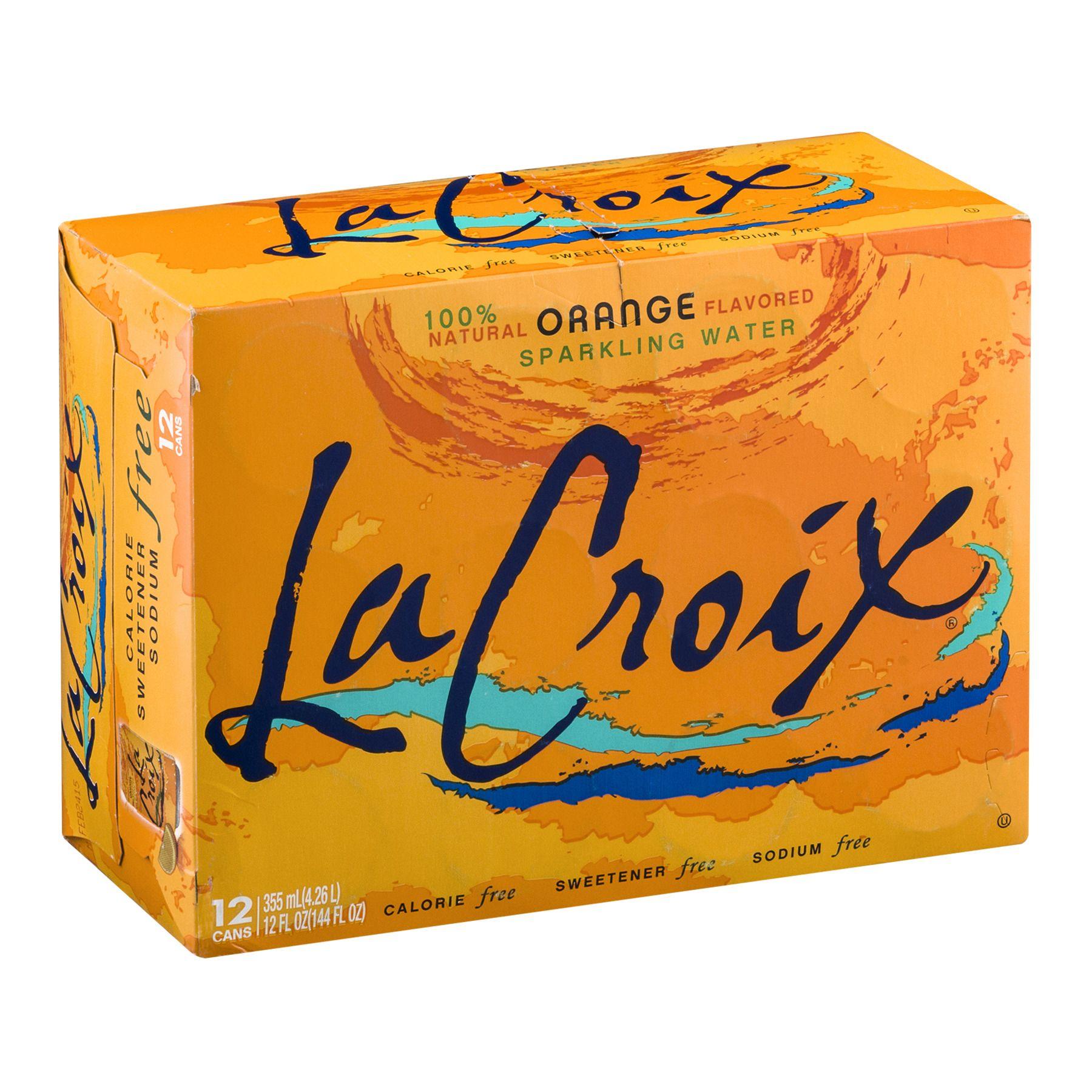 LaCroix Sparkling Water, Orange Flavor, 12 oz cans