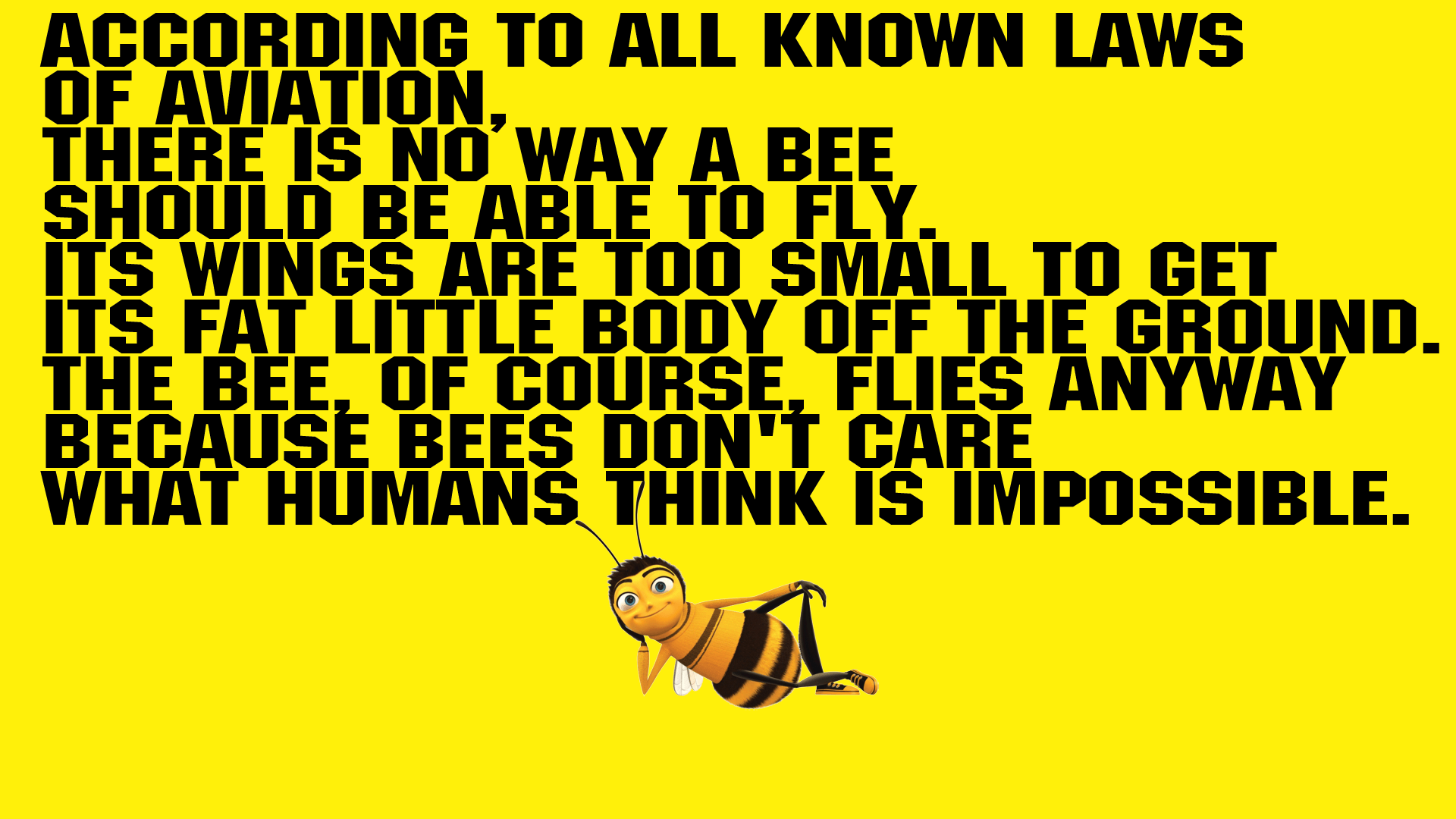 Bee Movie Wallpaper 1188.95 Kb