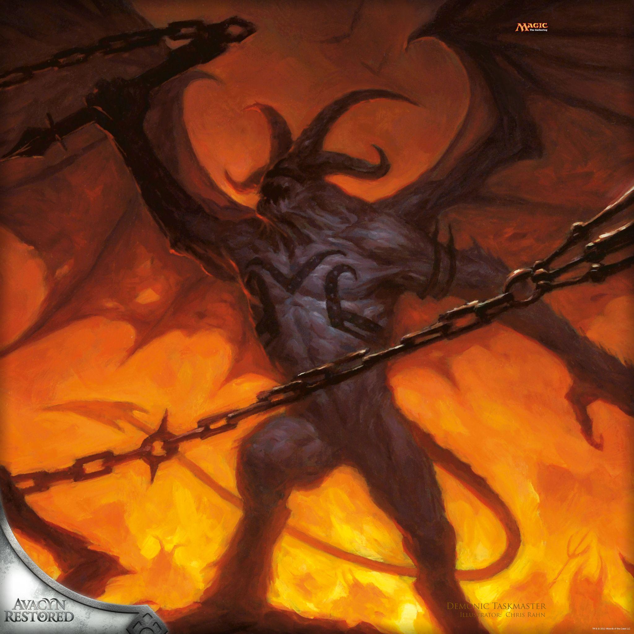 Wallpaper of the Week: Demonic Taskmaster. MAGIC: THE GATHERING