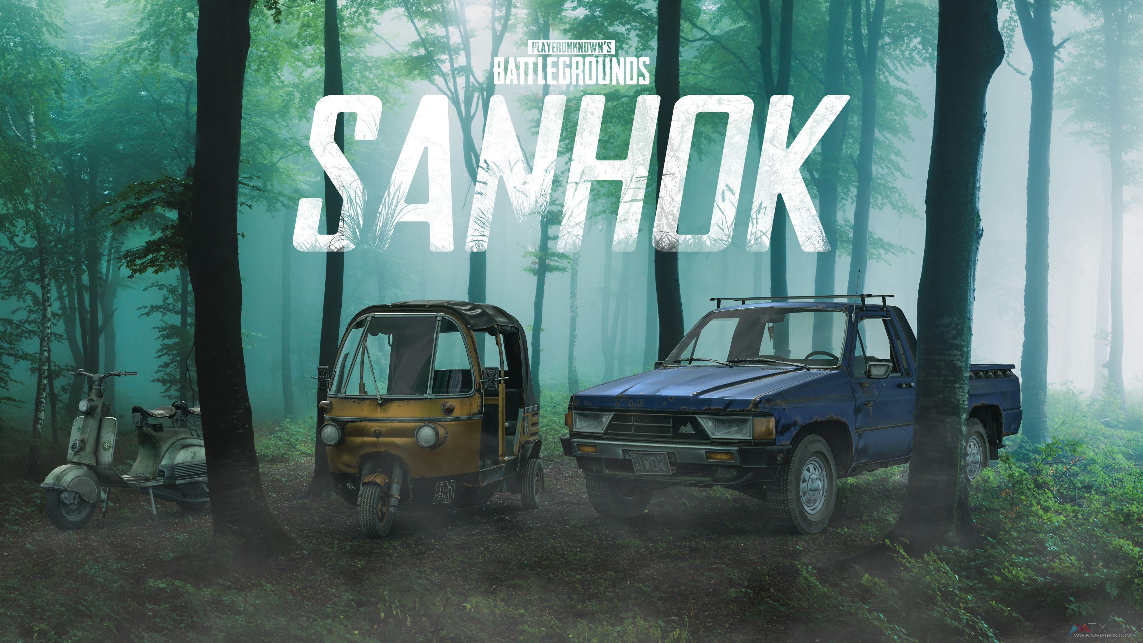 Vehicle of Sanhok 3D Wallpaper Fanart